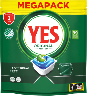 Yes Original All In One Maskindiskmedel, 99 Diskmaskinstabletter