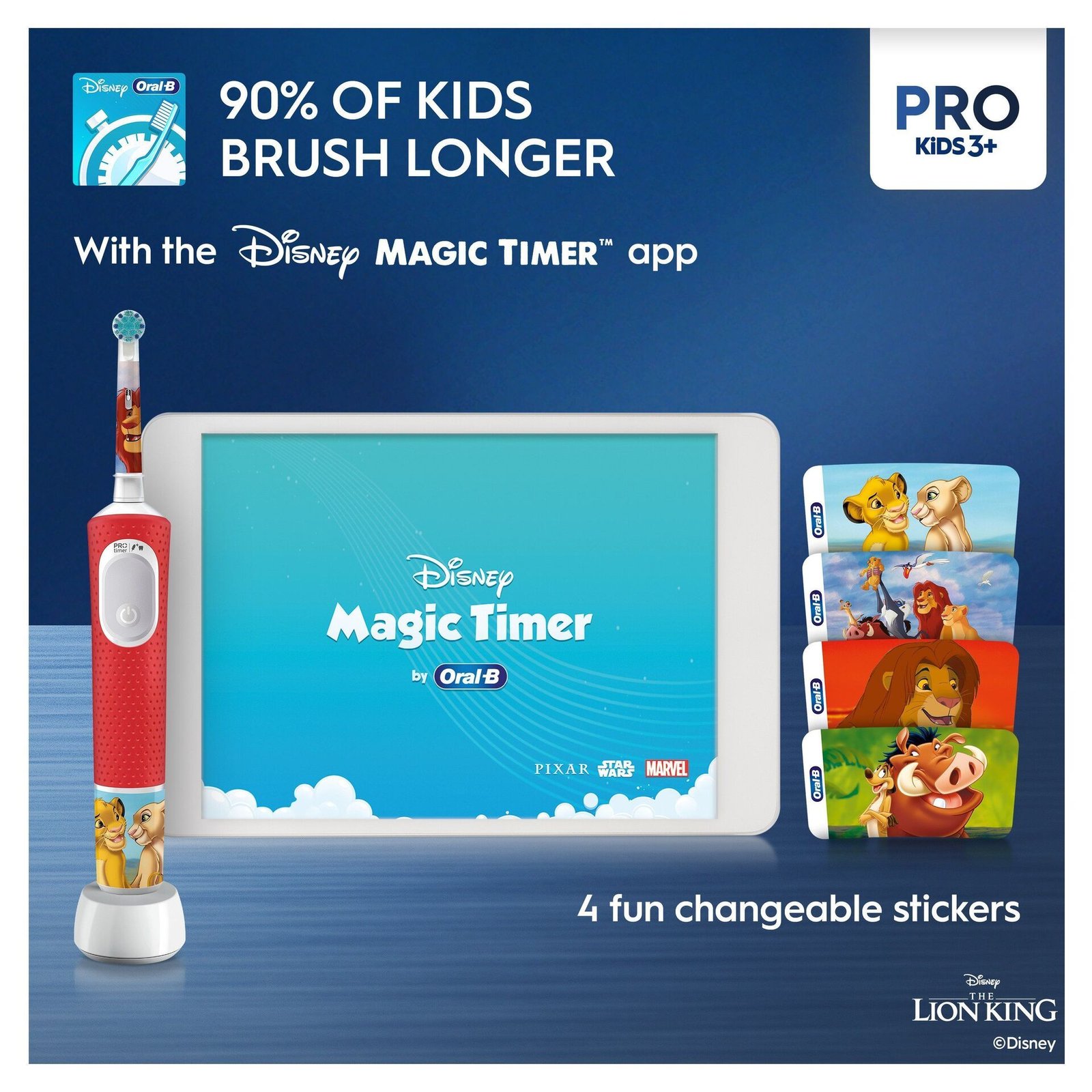 Oral-B Pro Kids The Lion King Eltandborste Designed By Braun