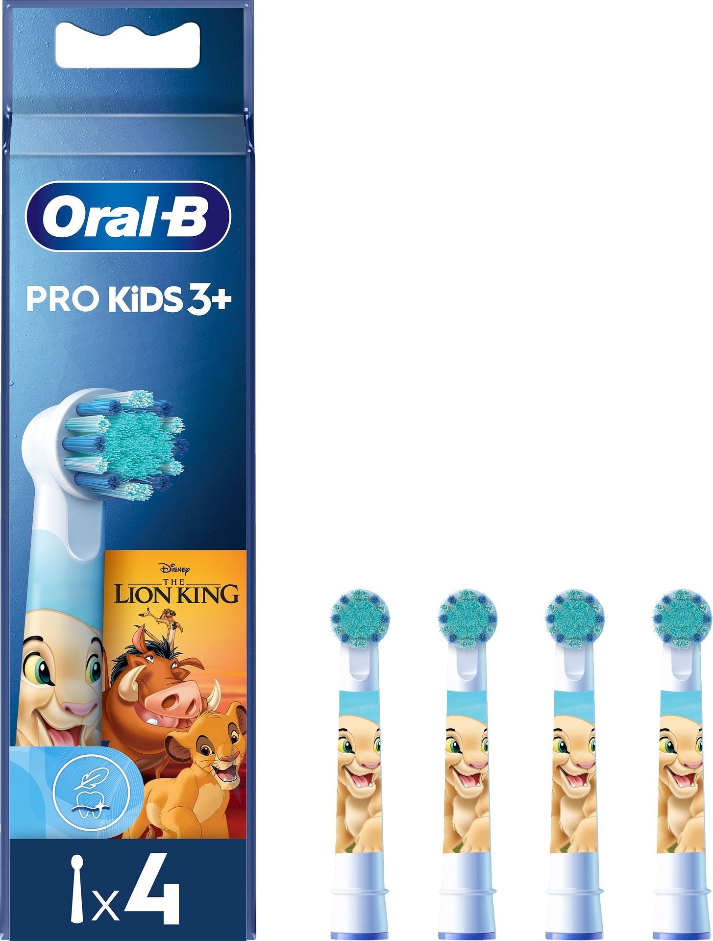 Oral-B Pro Kids borsthuvuden Lejonkungen, 4 st