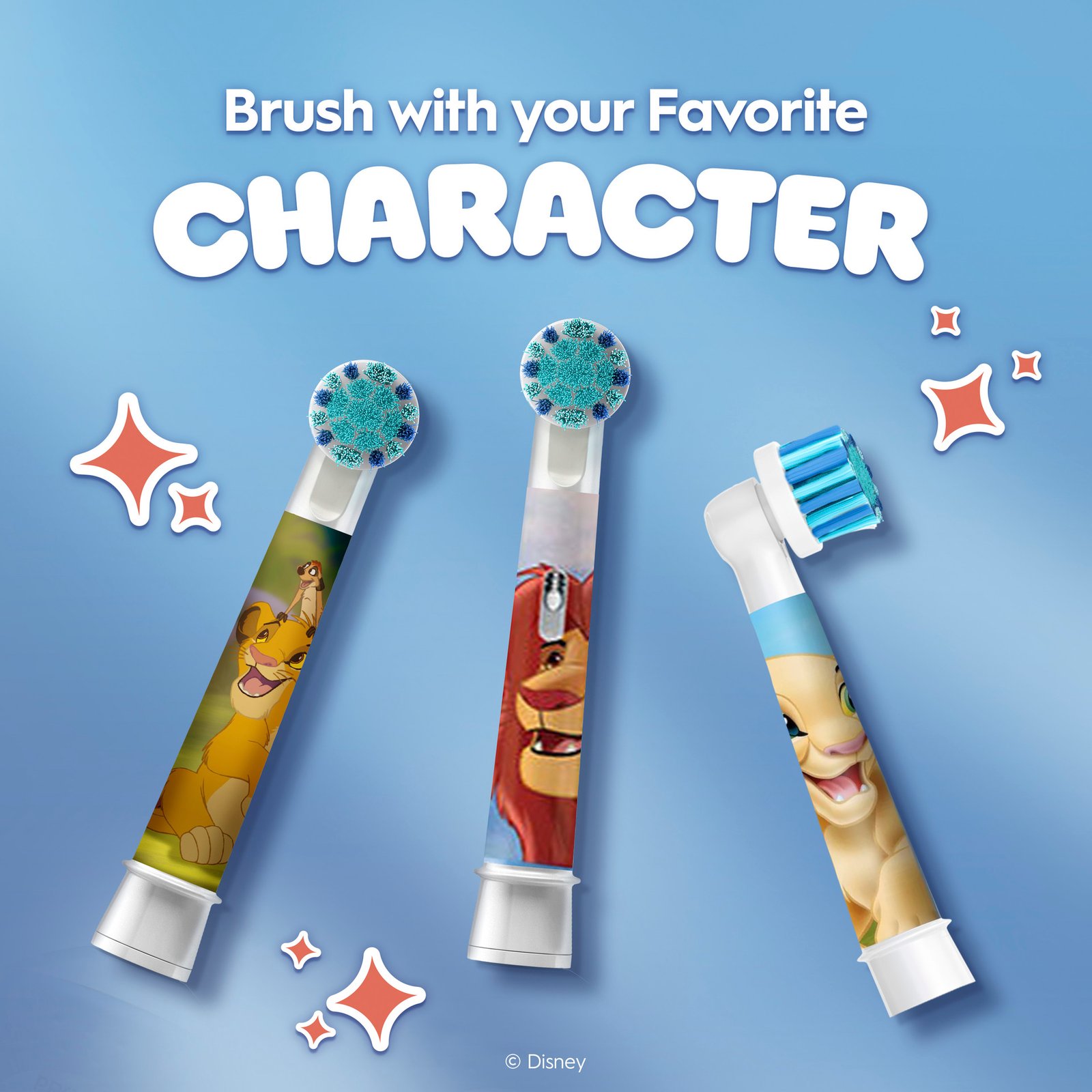 Oral-B Pro Kids borsthuvuden Lejonkungen, 4 st