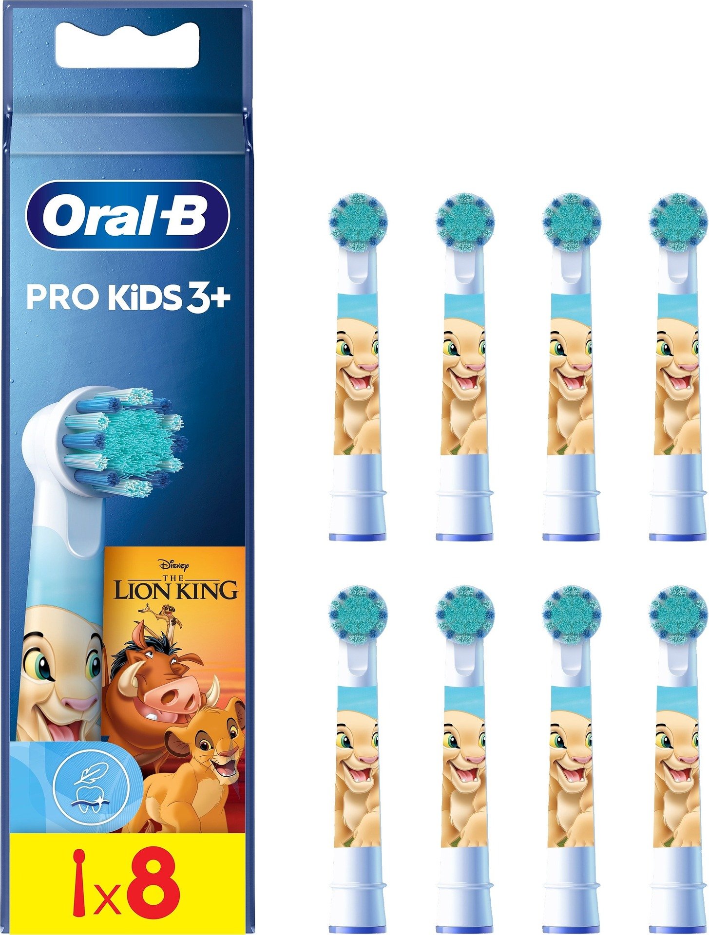 Oral-B Pro Kids Lejonkungen Tandborsthuvuden 8 st