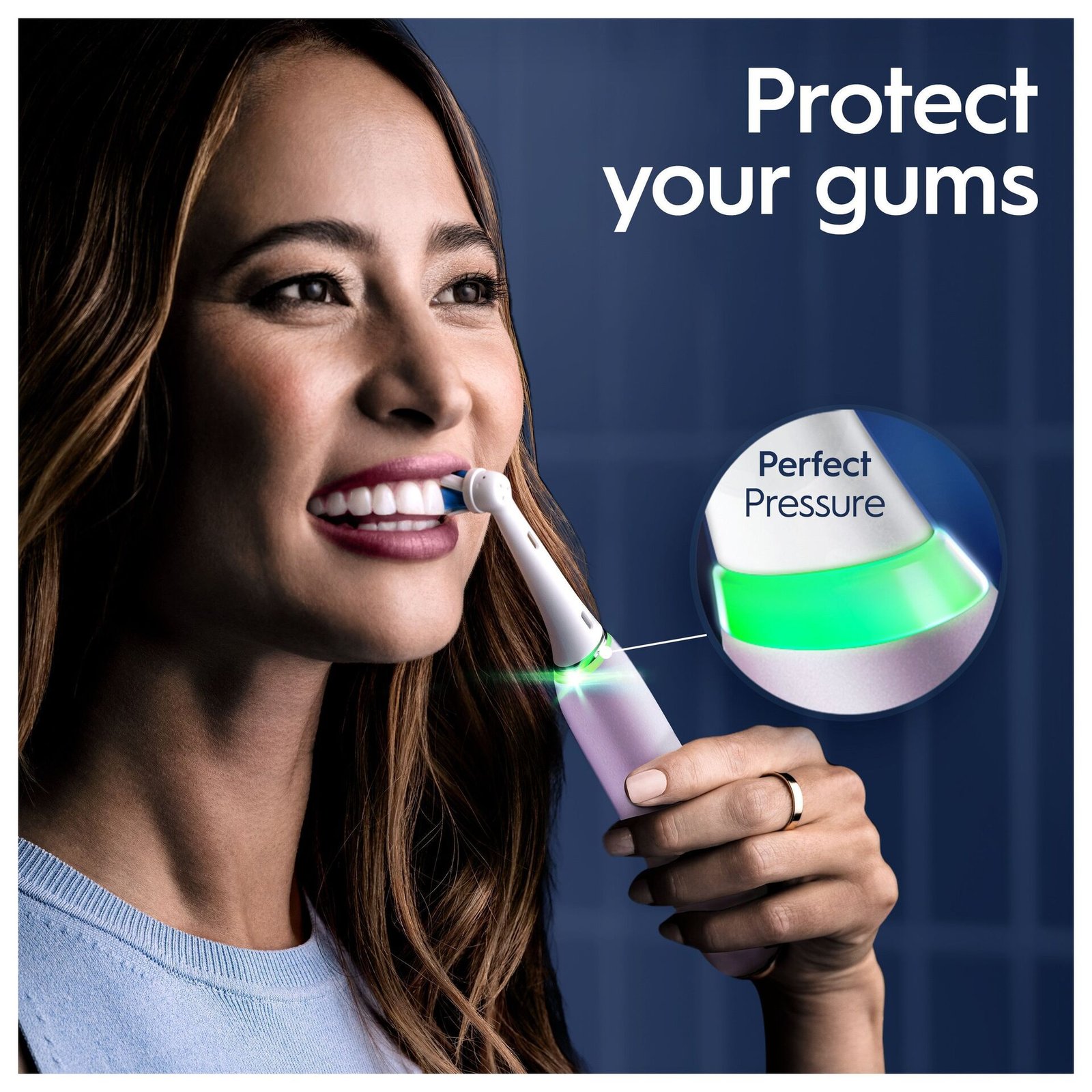 Oral-B iO 9 Eltandborste Rosa, 2 tandborsthuvuden, 1 laddningsbart resefodral