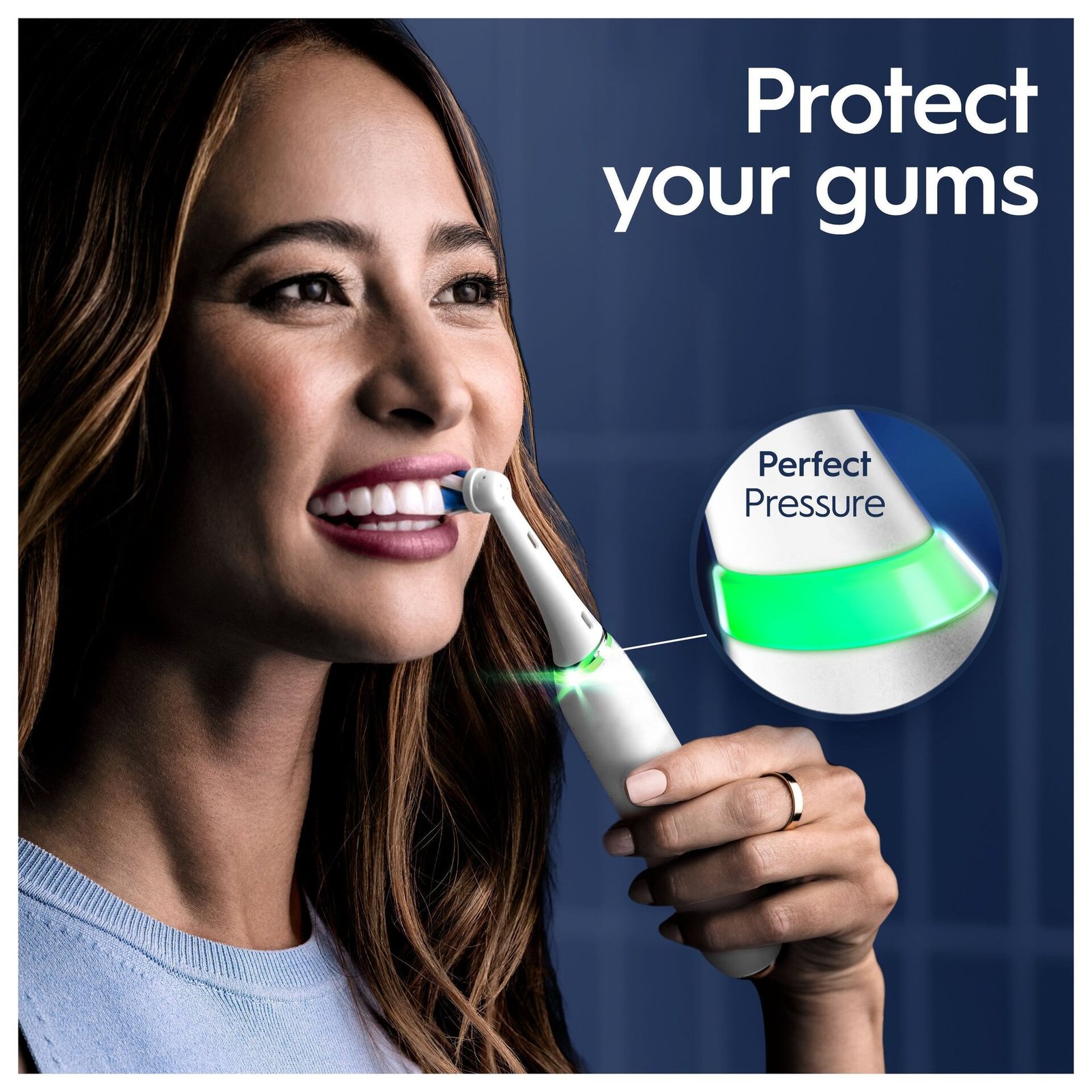 Oral-B iO 9 Vit Eltandborste, 2 tandborsthuvuden, 1 laddningsbart reesefodral