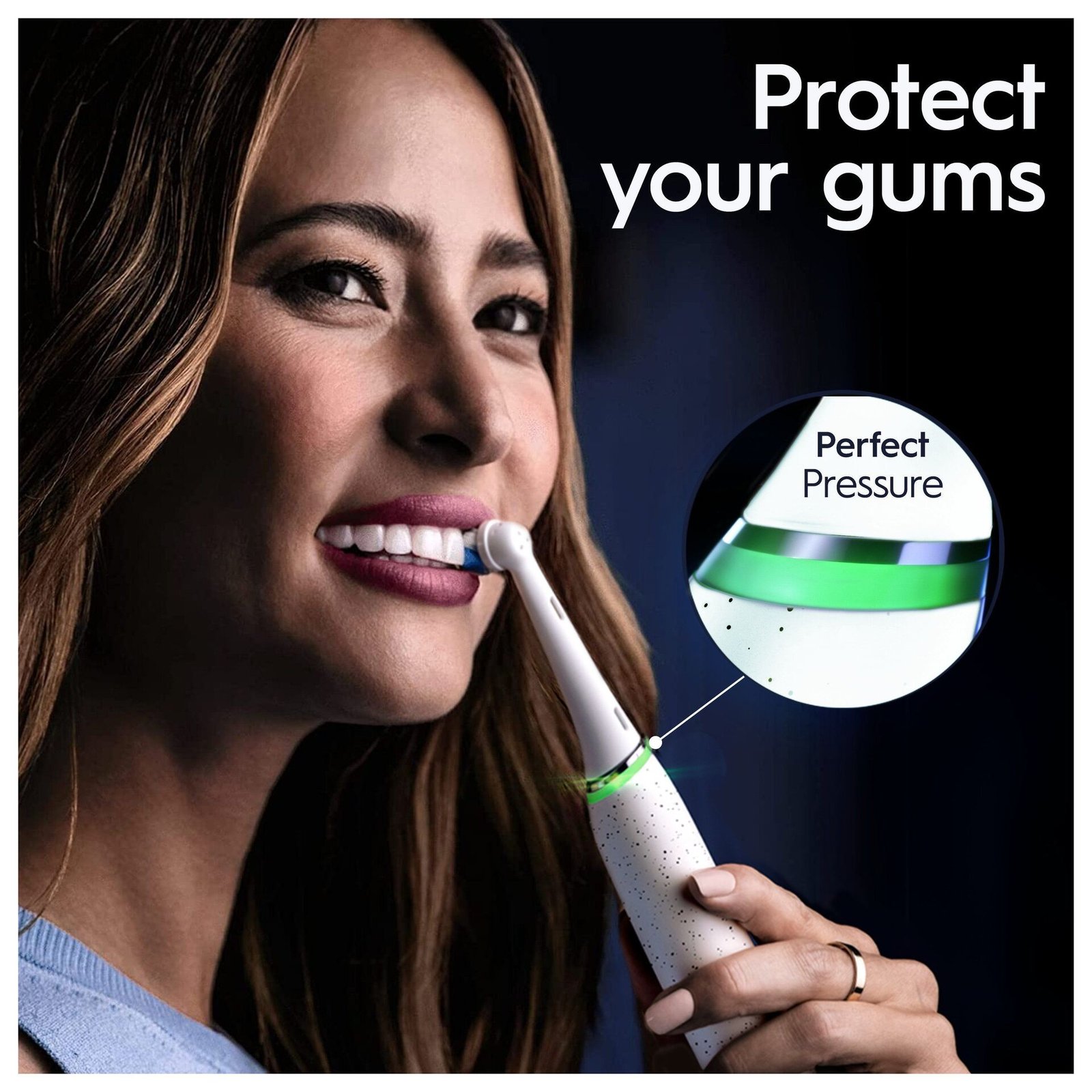 Oral-B iO 10 Eltandborste Stardust White, 1 tandborsthuvud, 1 laddningsbart resefodral