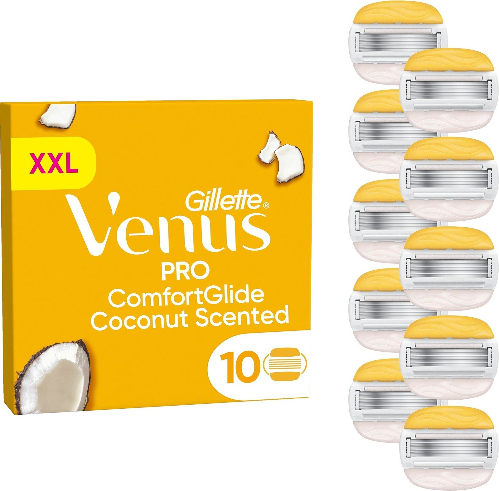 Gillette Venus Pro ComfortGlide Coconut & Olay rakblad 10 st
