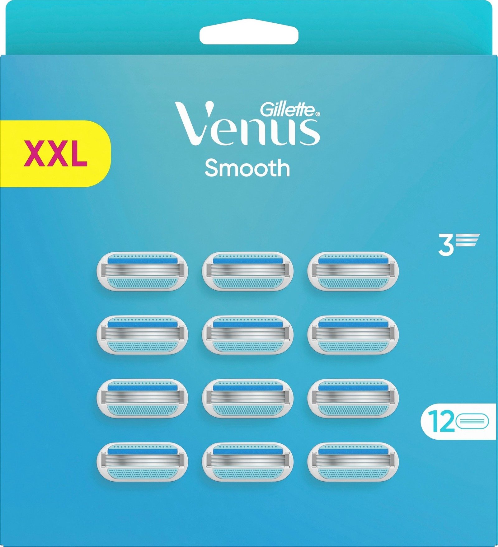 Gillette Venus Smooth Rakblad för kvinnor 12 st