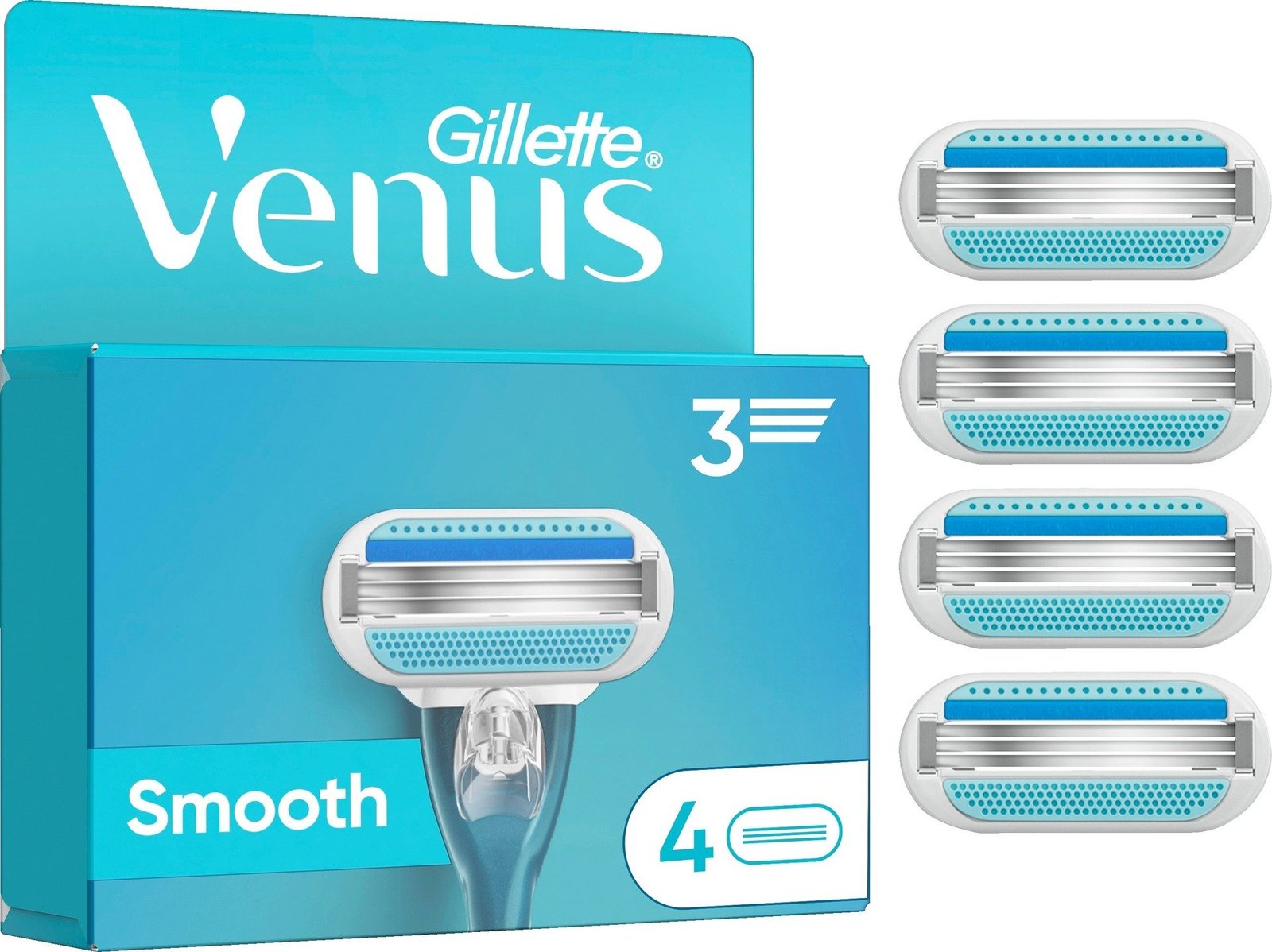 Gillette Venus Smooth Rakblad 4 st