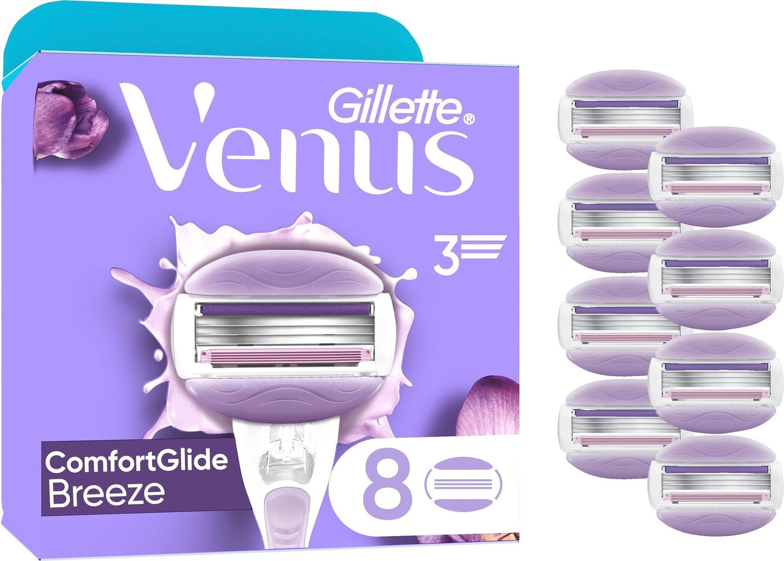 Gillette Venus ComfortGlide Breeze Rakblad 8 st