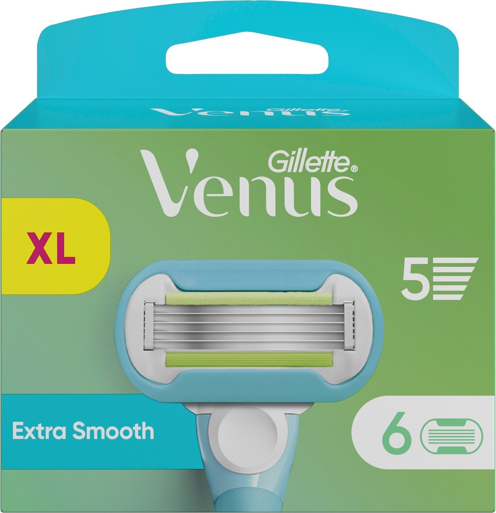 Gillette Venus Extra Smooth Rakblad för kvinnor 6 st