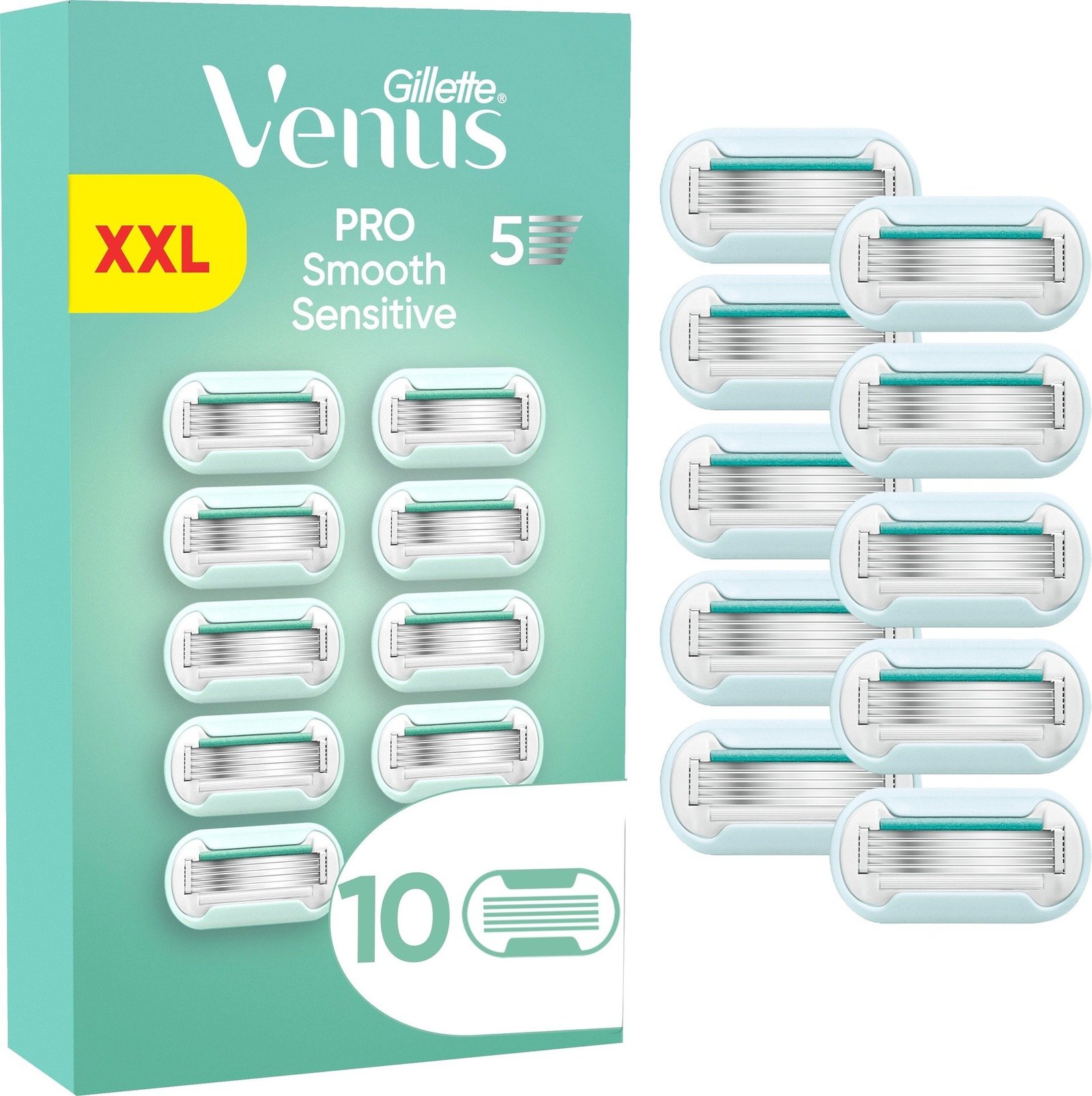 Gillette Venus Pro Smooth Sensitive Rakblad 10 st