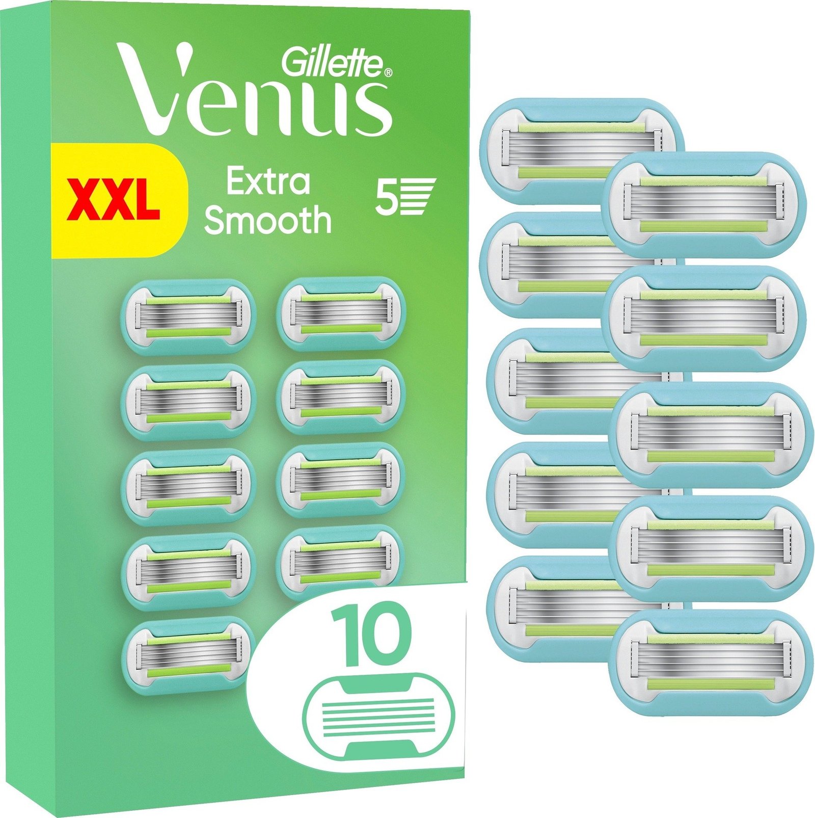 Gillette Venus Extra Smooth Rakblad för kvinnor 10 st
