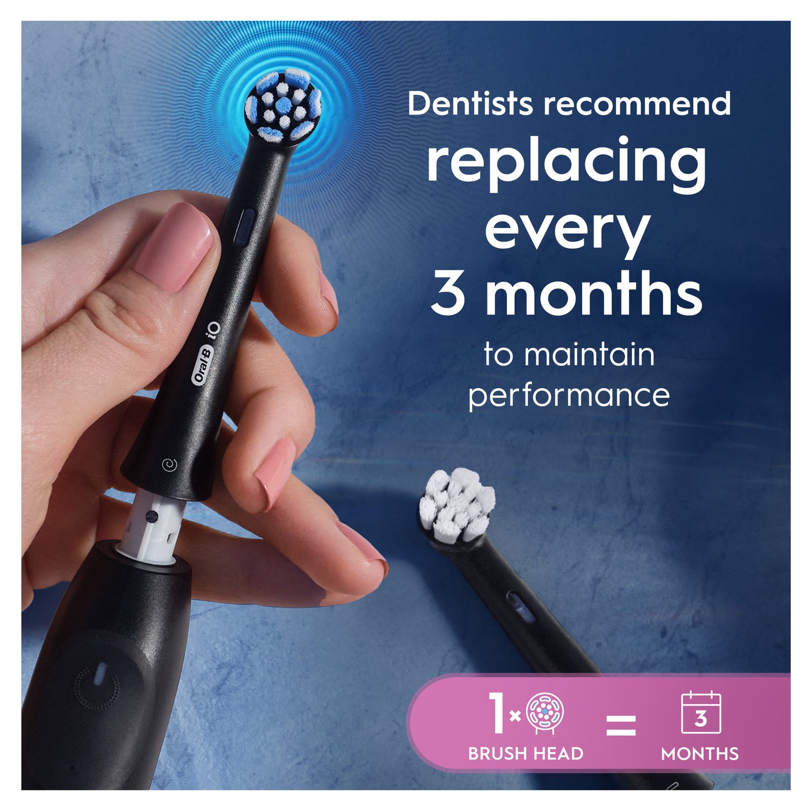 Oral-B iO Gentle Care Tandborsthuvuden Svart 6 st
