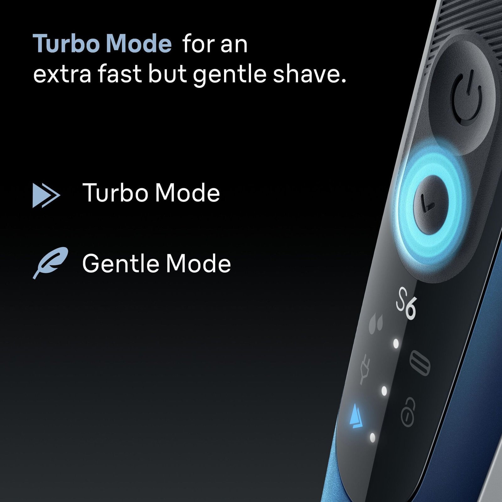 Braun Series 6 Elektrisk Rakapparat, +1 Tillbehör, 62-B1200S, Blå