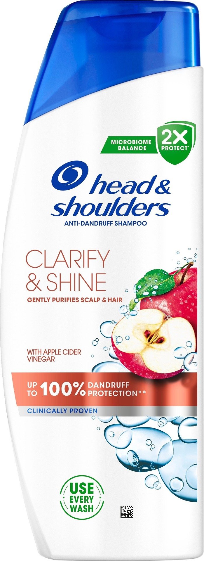 Head & Shoulders Clarify & Shine Djuprengörande Mjällschampo med Äppelcidervinäger 250 ml