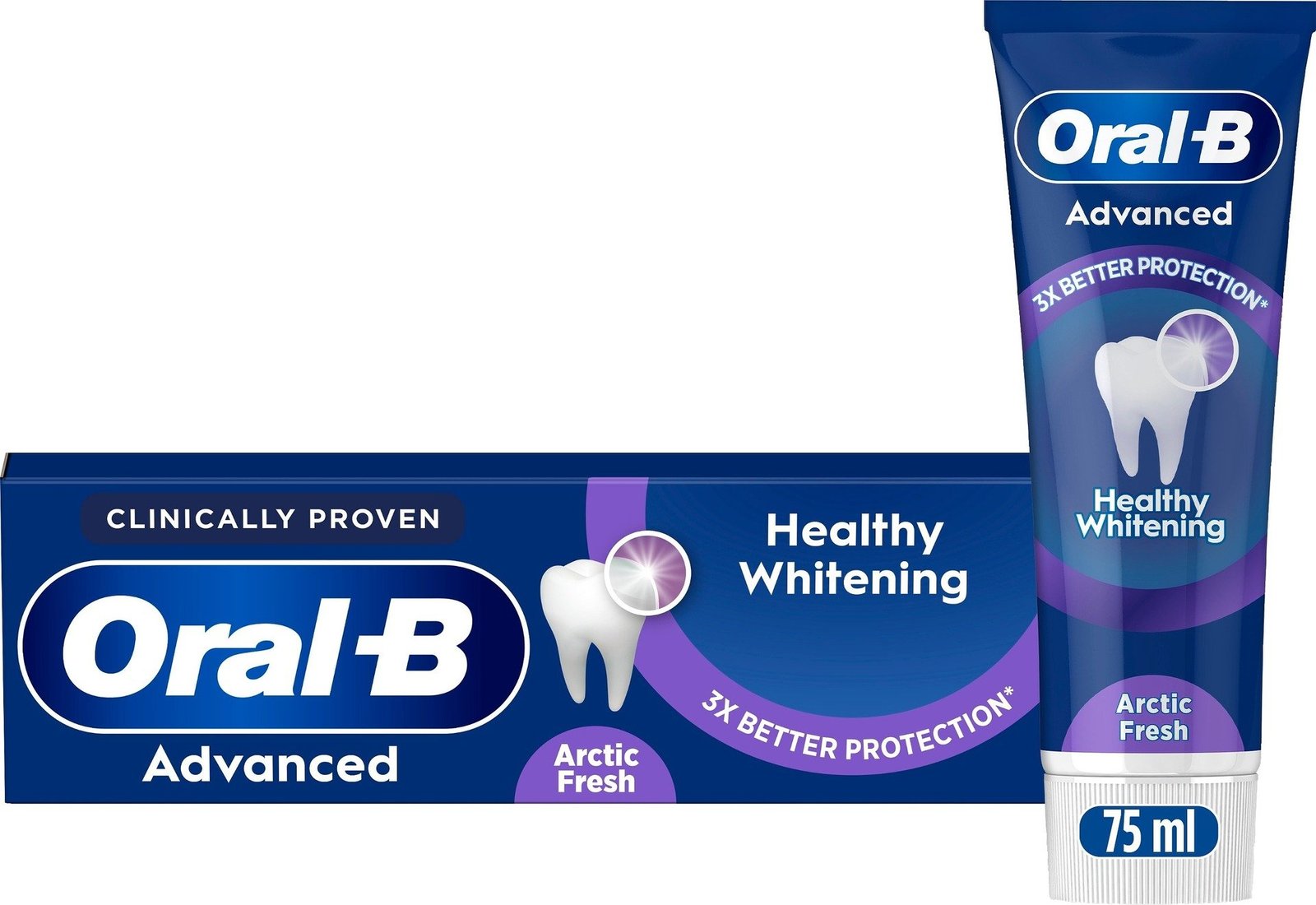 Oral-B Advanced Healthy Whitening Arctic Fresh Tandkräm 75 ml