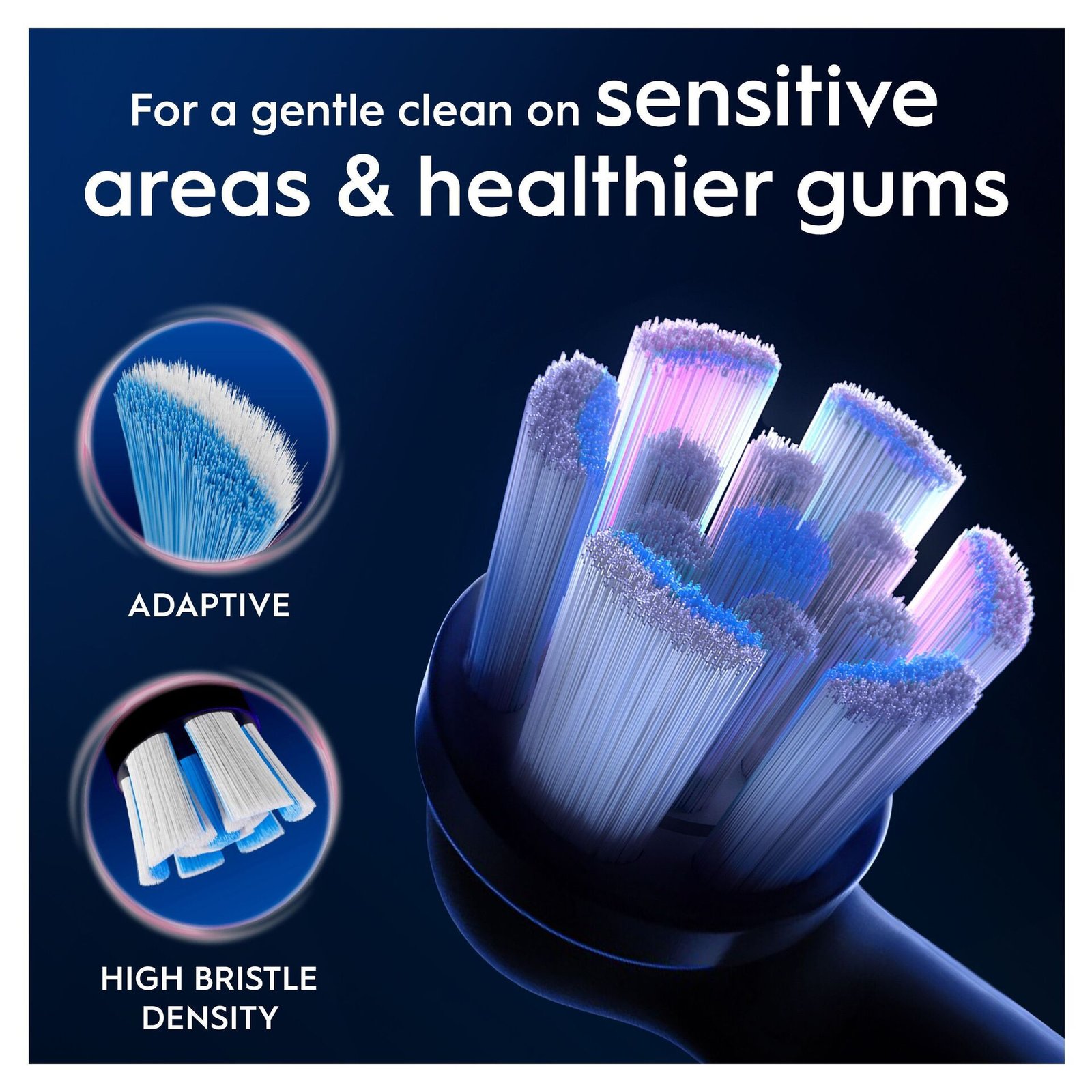 Oral-B iO Gentle Care Tandborsthuvuden, Svart, 8 st
