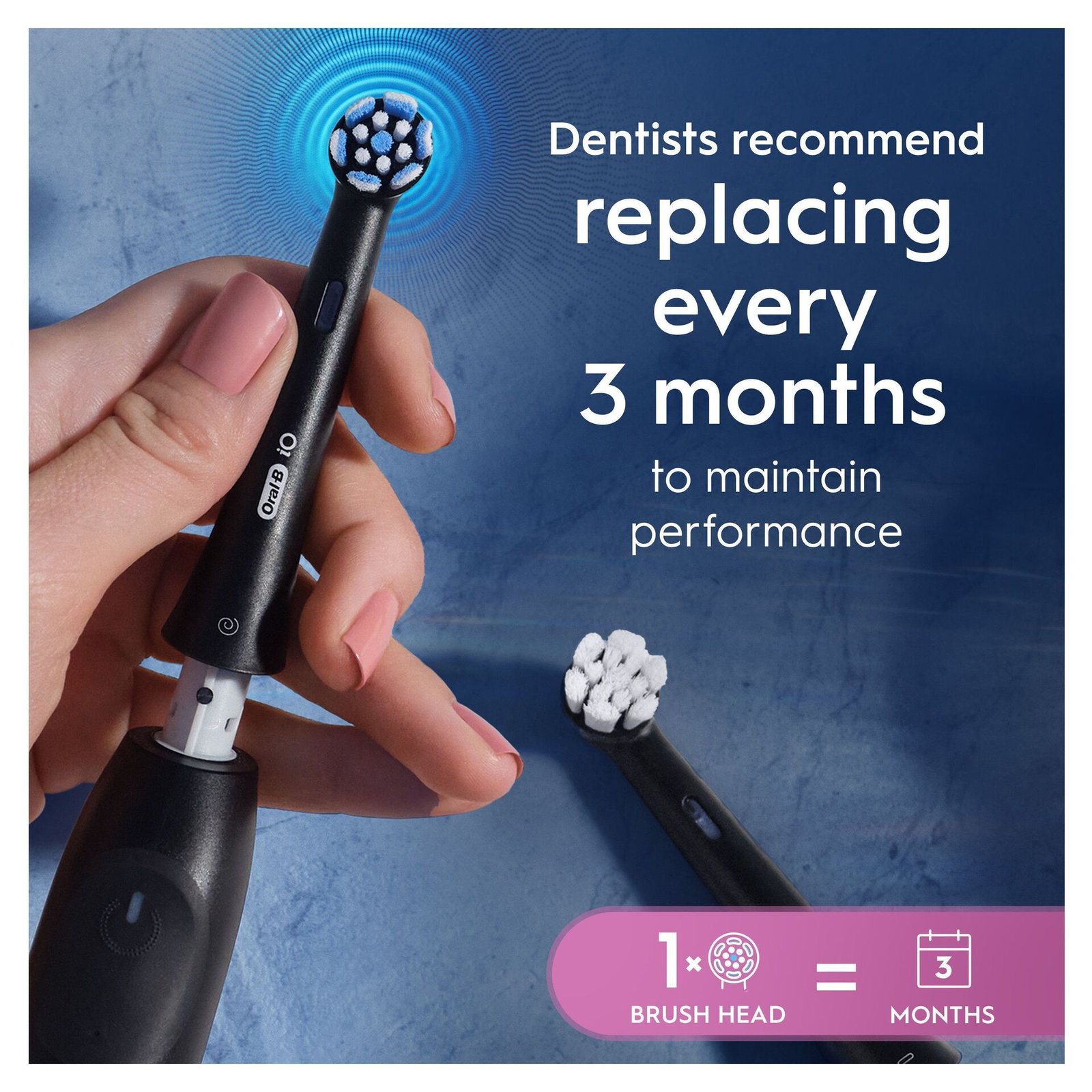 Oral-B iO Gentle Care Tandborsthuvuden, Svart, 8 st