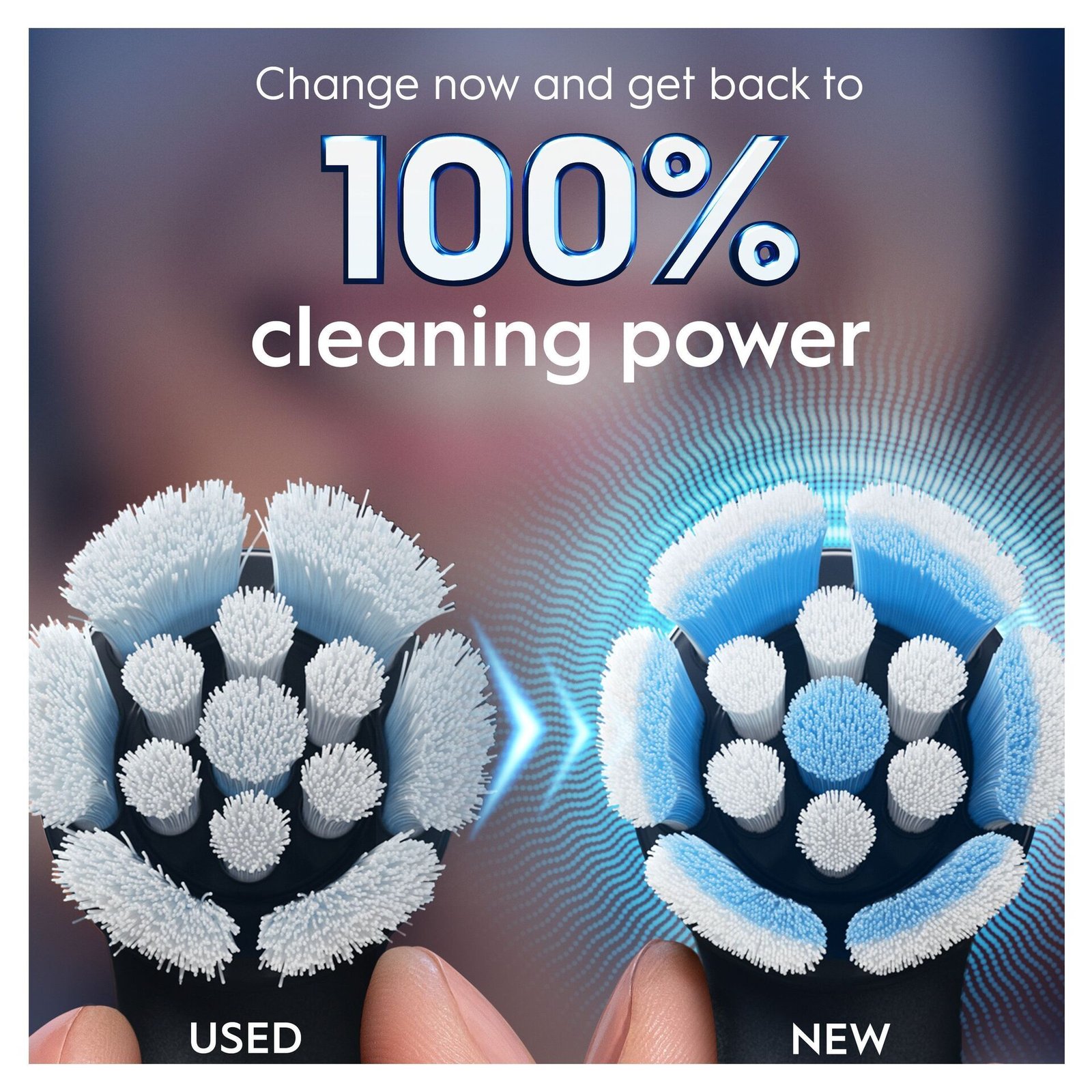 Oral-B iO Gentle Care Tandborsthuvuden, Svart, 8 st