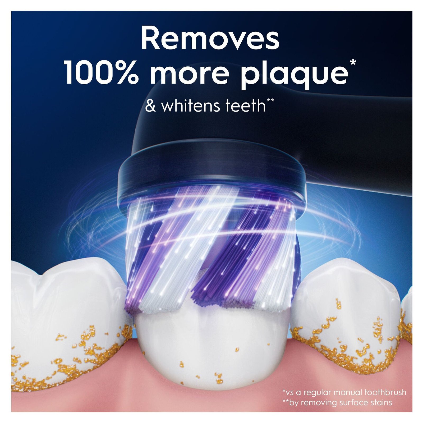 Oral-B iO Radiant White Tandborsthuvuden, Svart, 6 st
