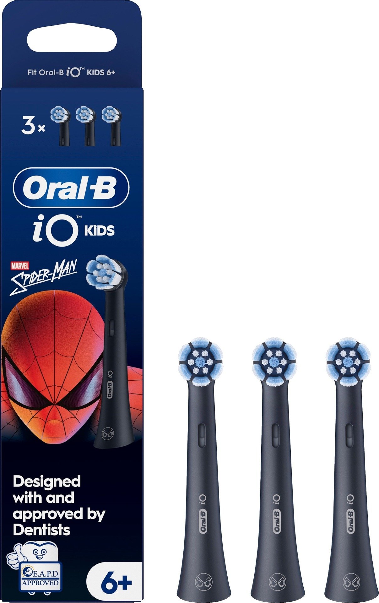 Oral B iO Kids Marvel Spider Man Tandborsthuvuden för Barn över 6 år 3 st
