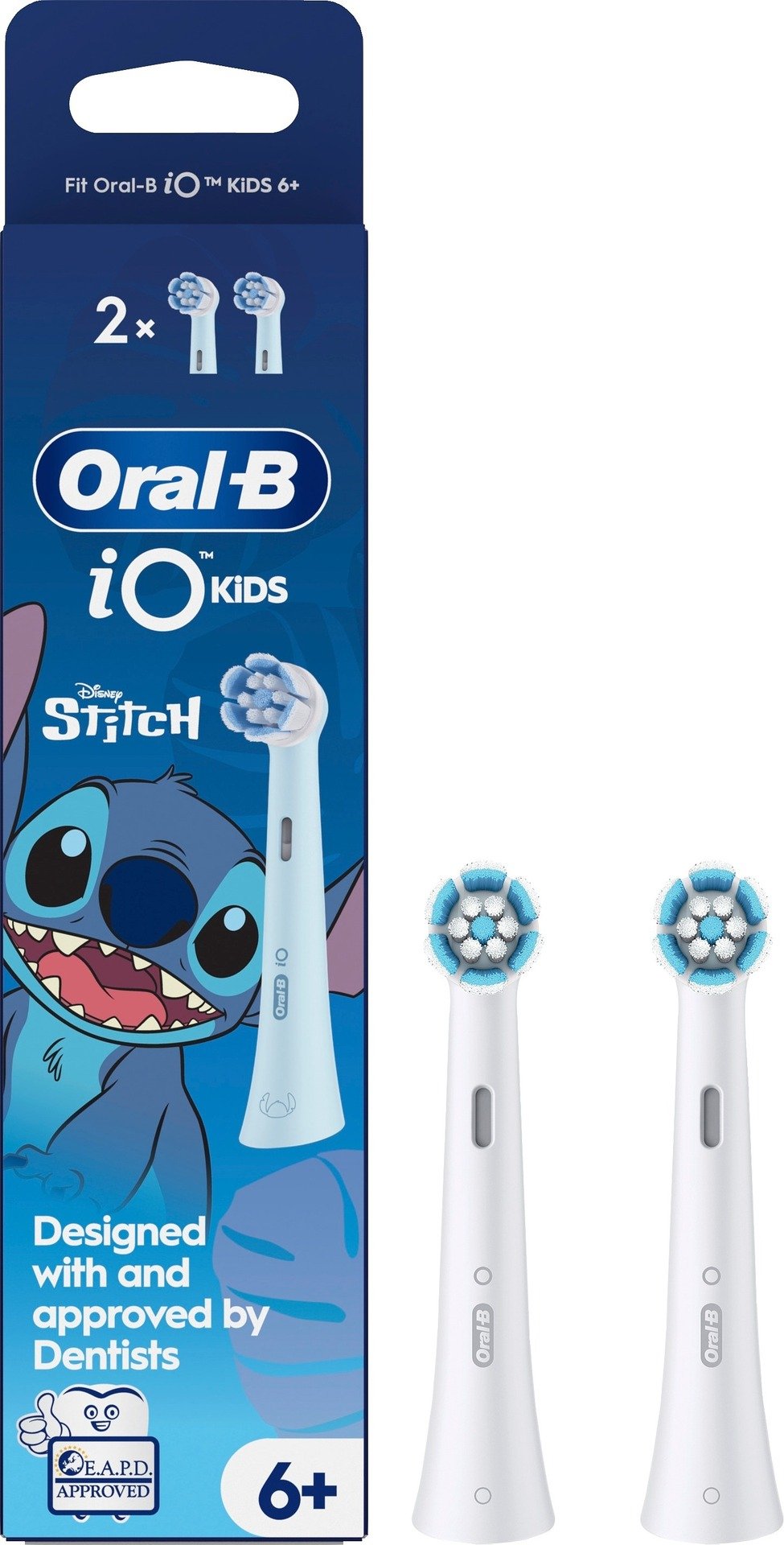 Oral B iO Kids Disney Stitch Tandborsthuvuden för Barn över 6 år 2 st
