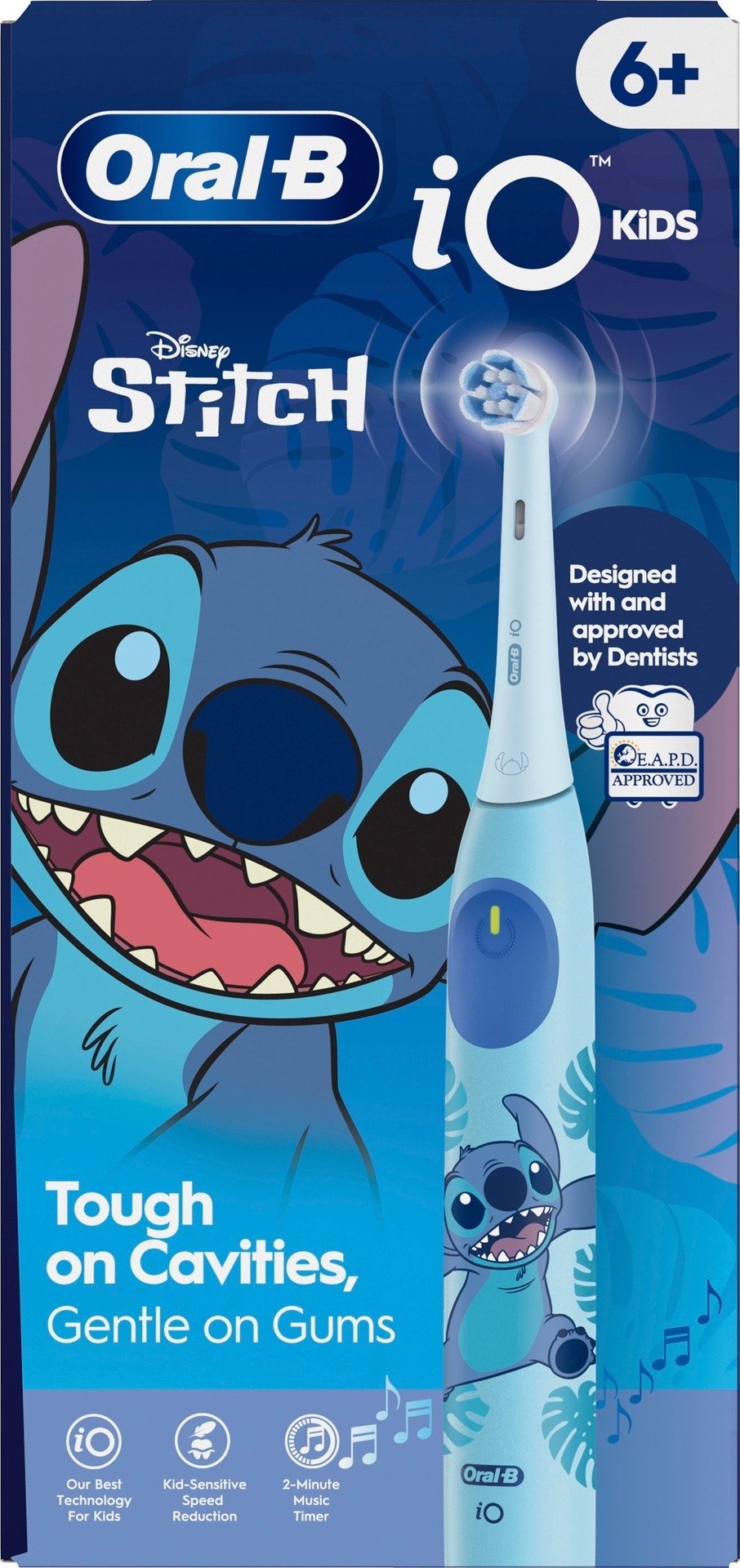 Oral B iO Kids Disney Stitch Eltandborste 1 tandborsthuvud