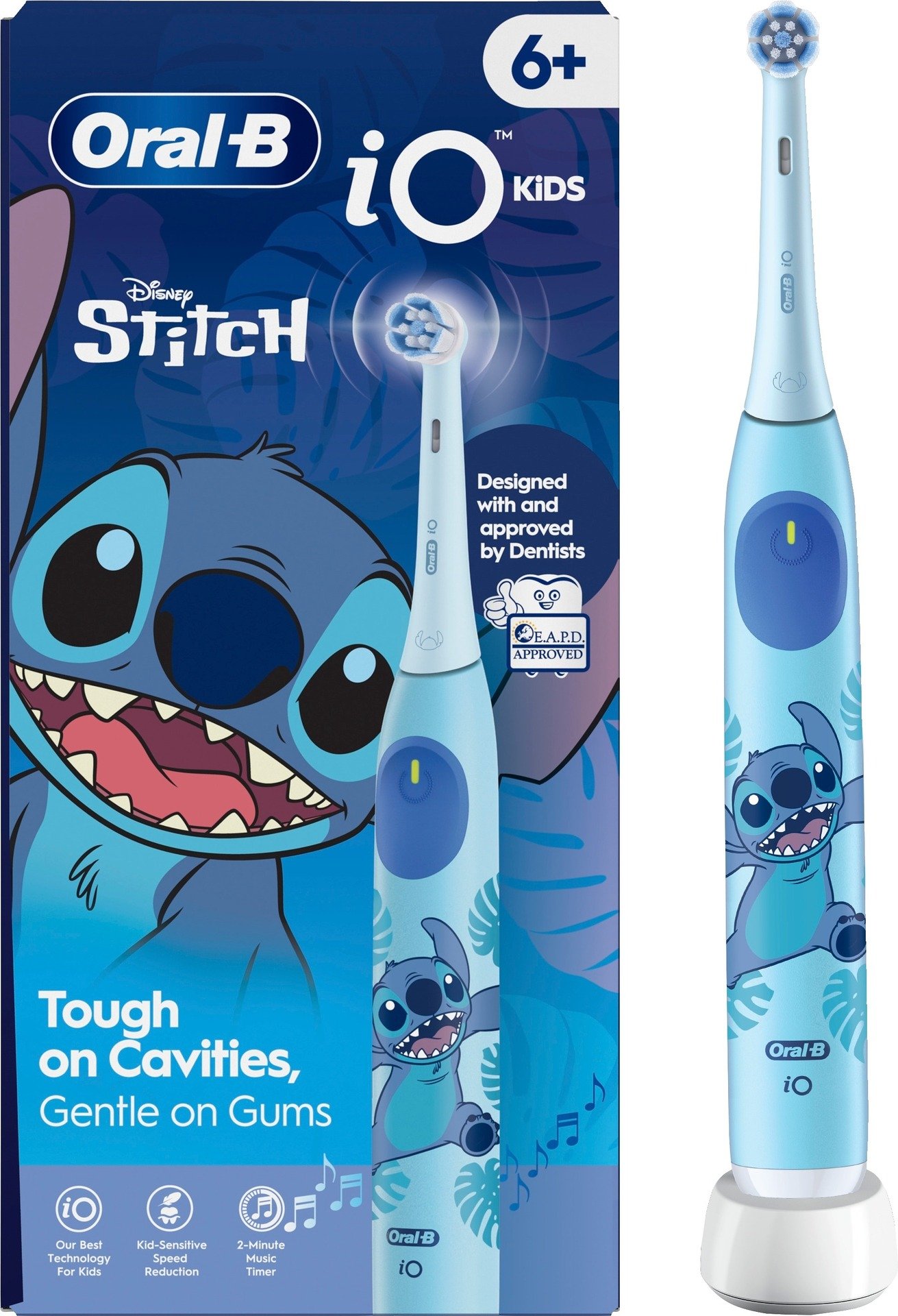 Oral B iO Kids Disney Stitch Eltandborste 1 tandborsthuvud