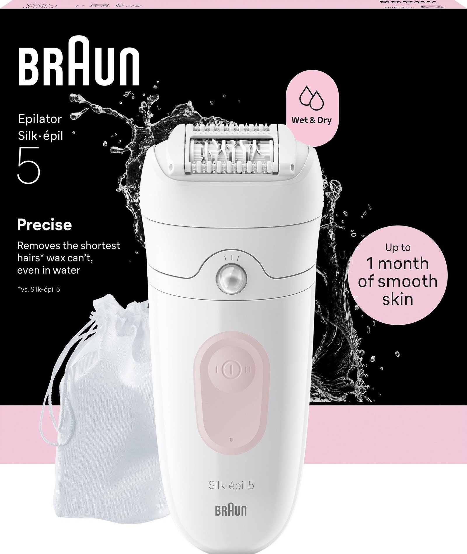 Braun Silk épil 5 Wet & Dry Epilator 5 011 Flamingo Pink