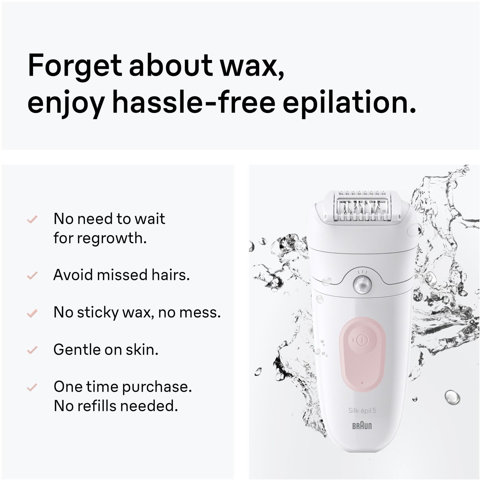 Braun Silk épil 5 Wet & Dry Epilator 5 011 Flamingo Pink