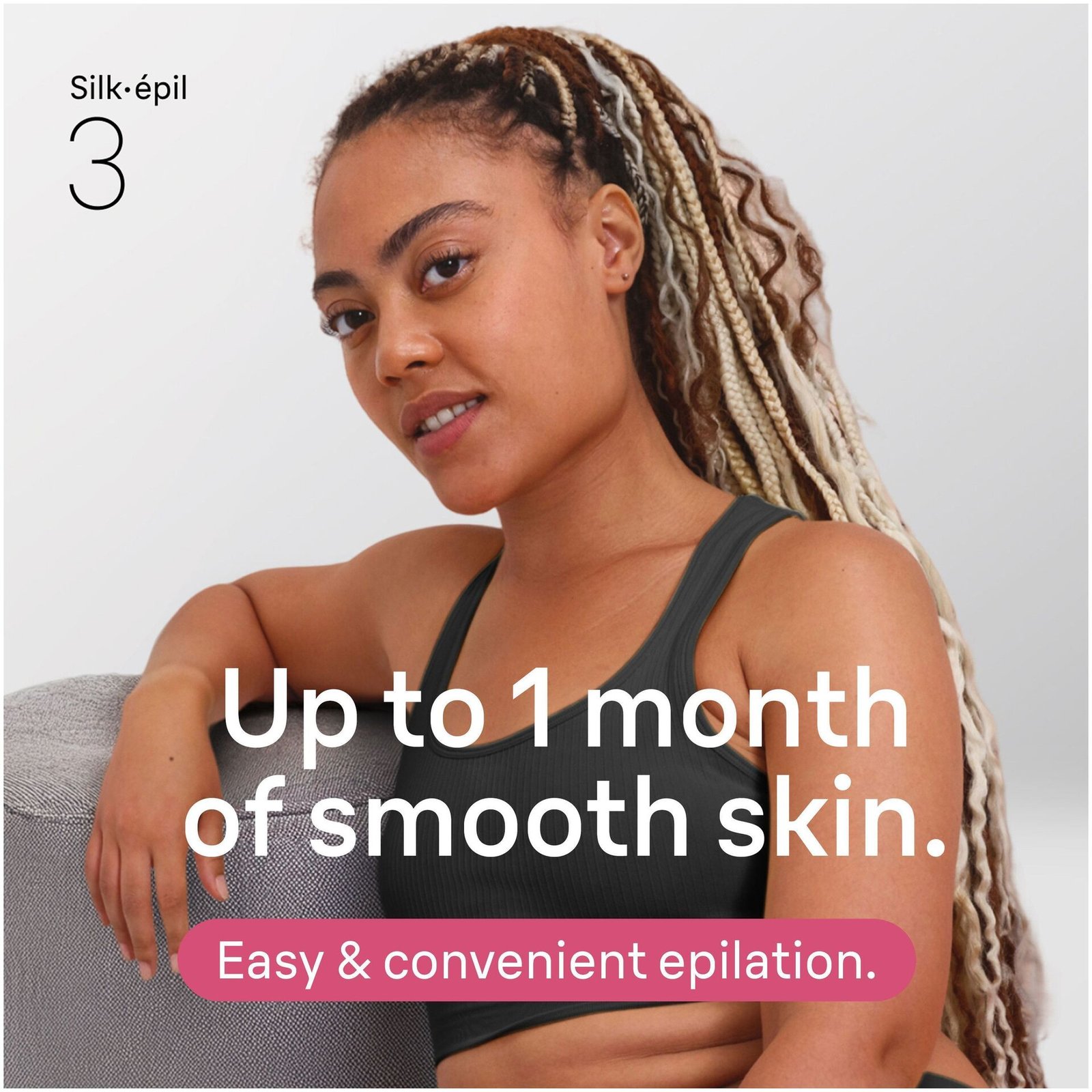 Braun Silk épil 3 Epilator med Sladd 3 031 Rosa