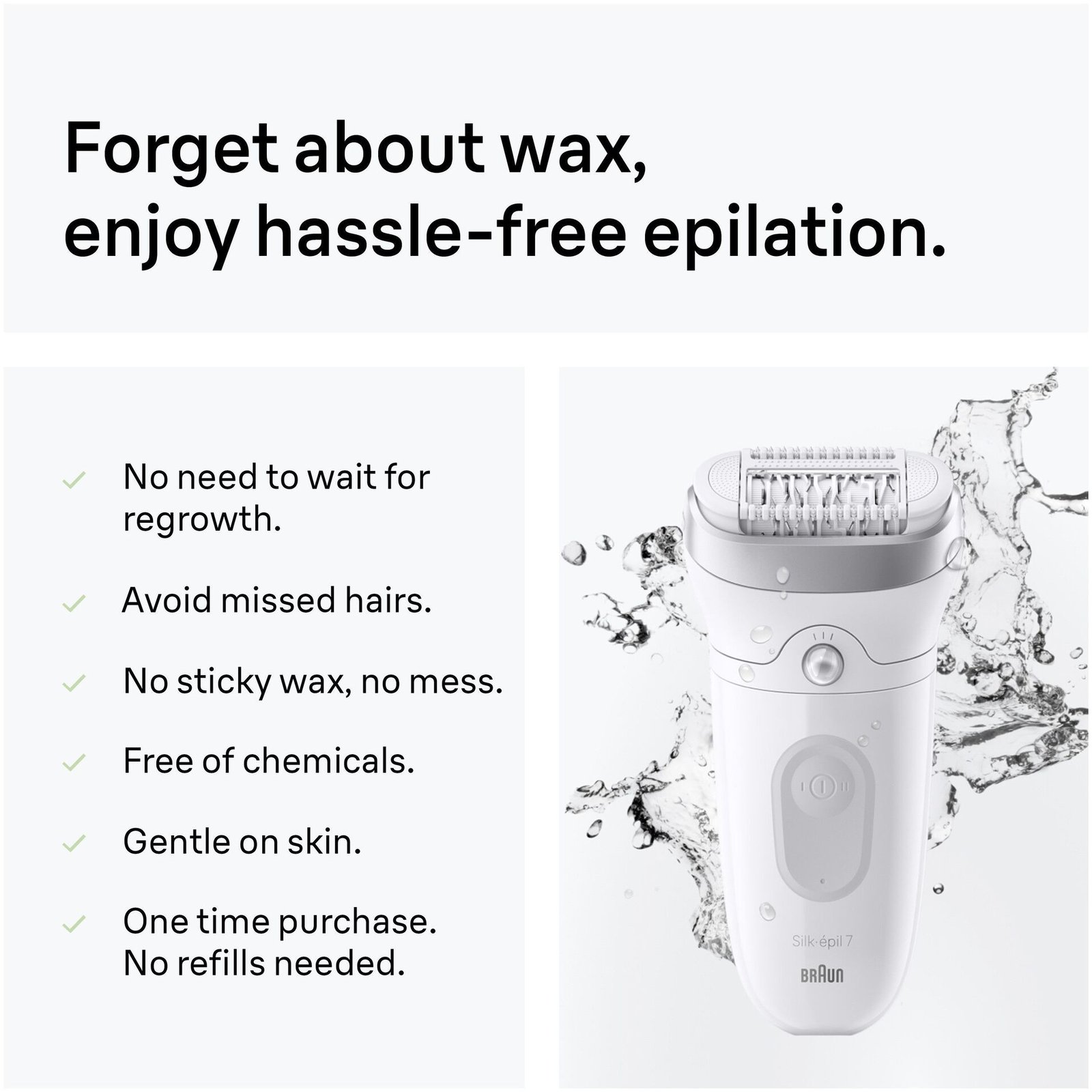 Braun Silk épil 7 Wet & Dry Epilator 7 041 Silver