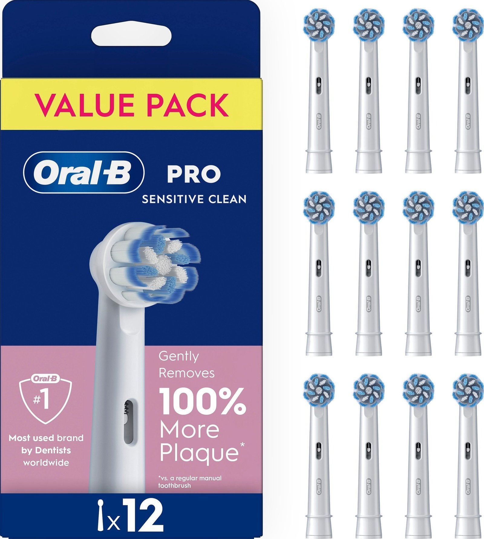 Oral-B Pro Sensitive Clean tandborsthuvuden, 12 st