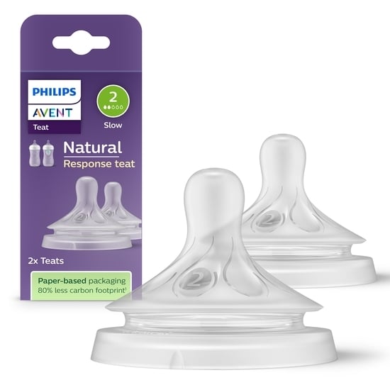 Philips Avent Natural Response Dinapp Flöde 2 (0m+) 2 st