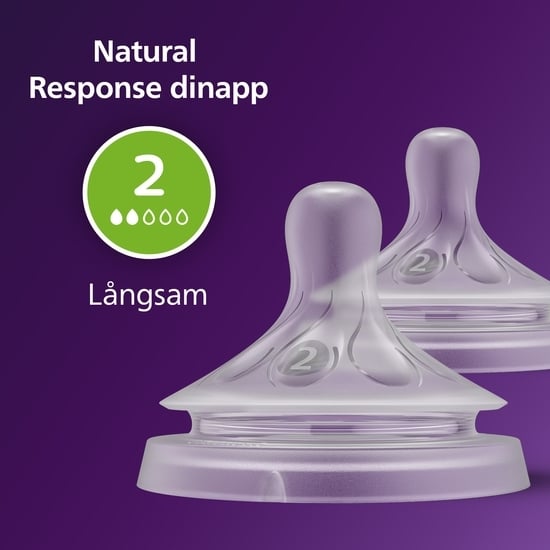 Philips Avent Natural Response Dinapp Flöde 2 (0m+) 2 st