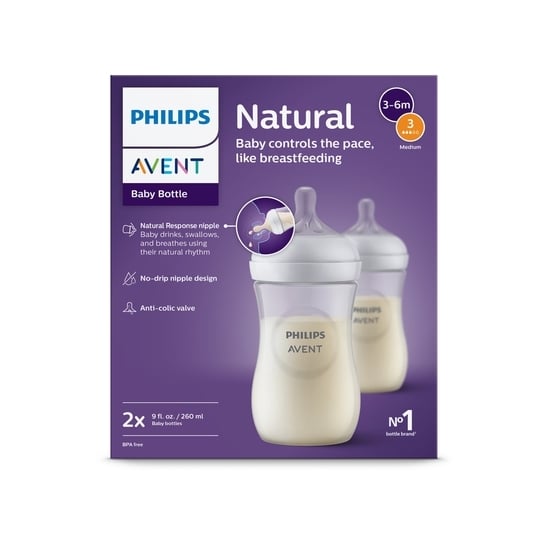 Philips Avent Natural Response Nappflaska 2-pack 260ml