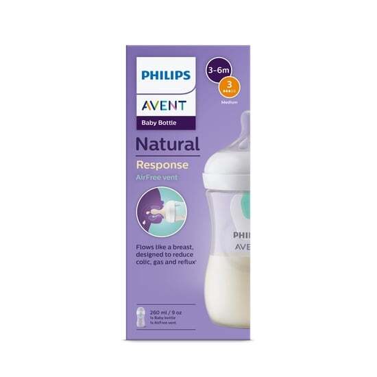 Philips Avent Natural Response Nappflaska med Airfree-ventil 260ml