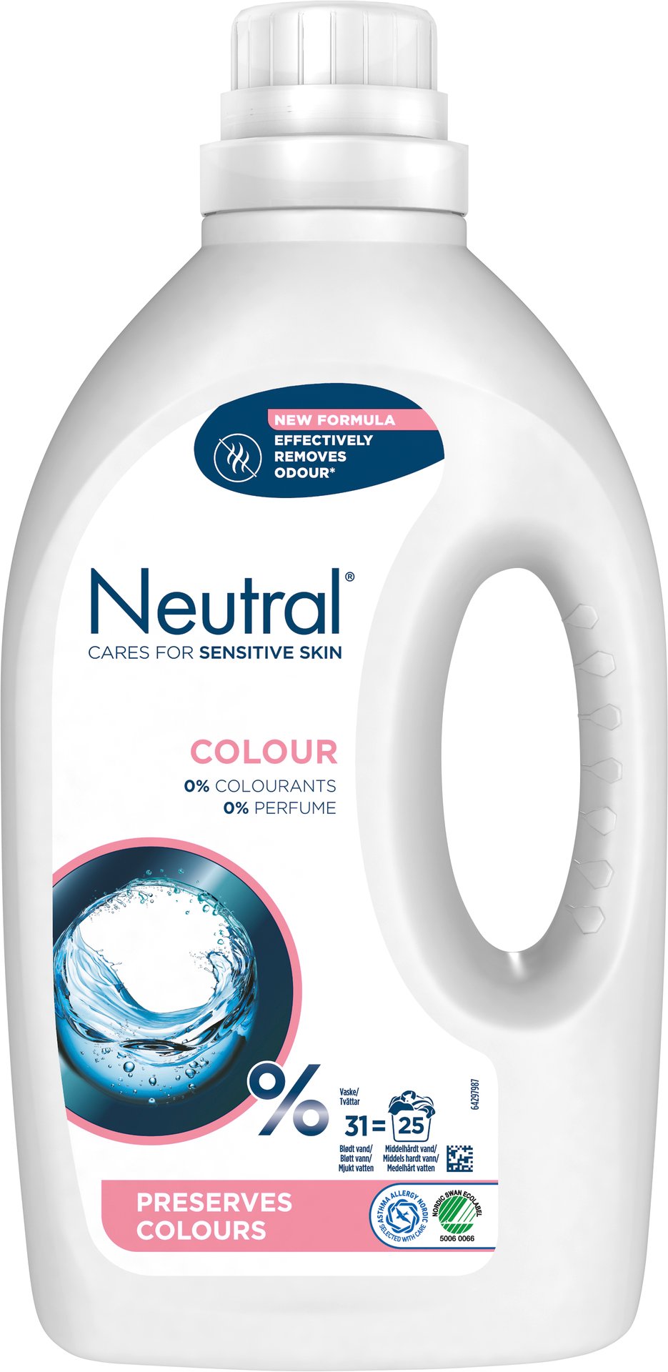 Neutral Flytande Tvättmedel Colour 1250 ml