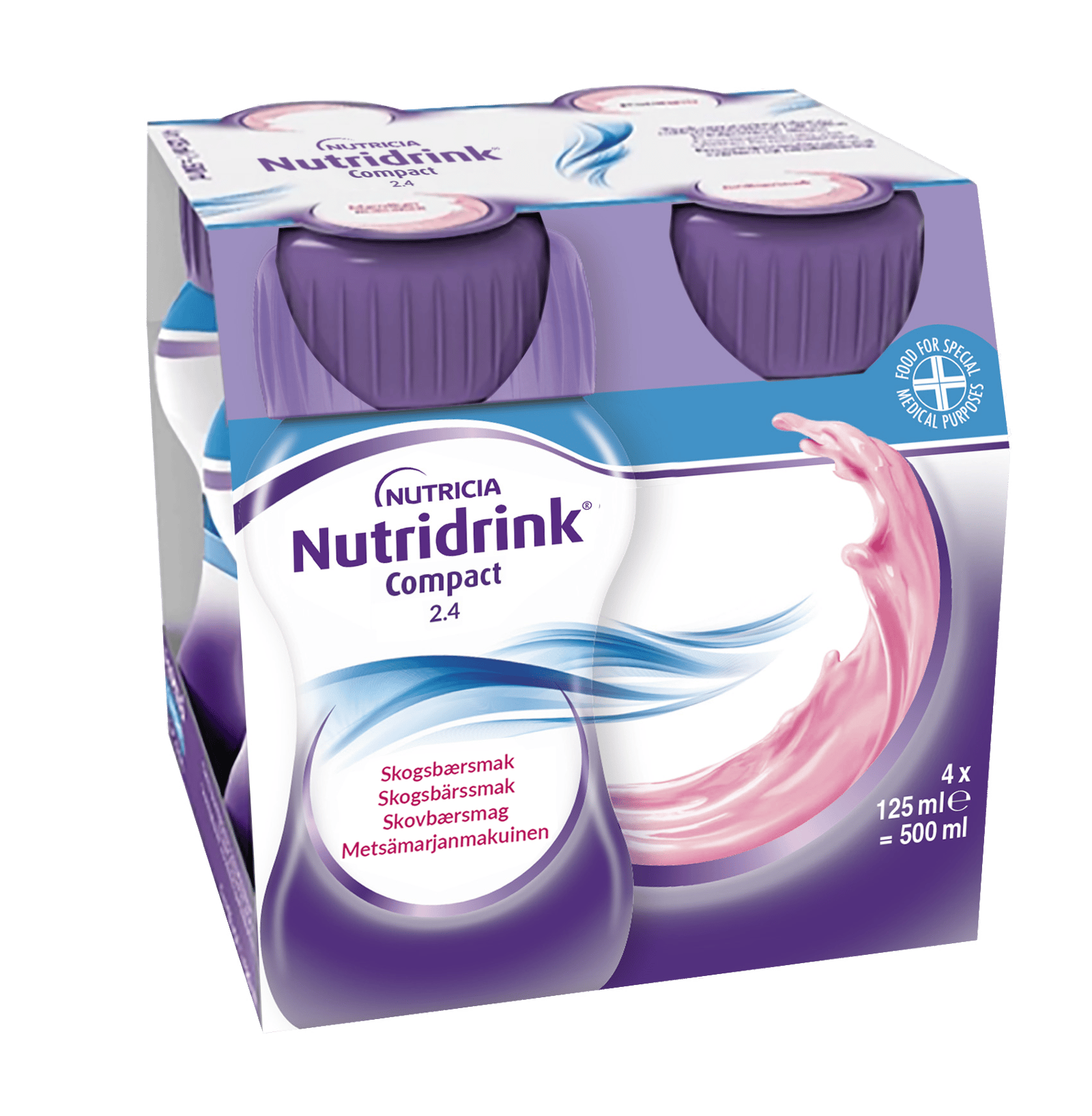 Nutridrink Compact Skogsbärssmak 4 x 125 ml
