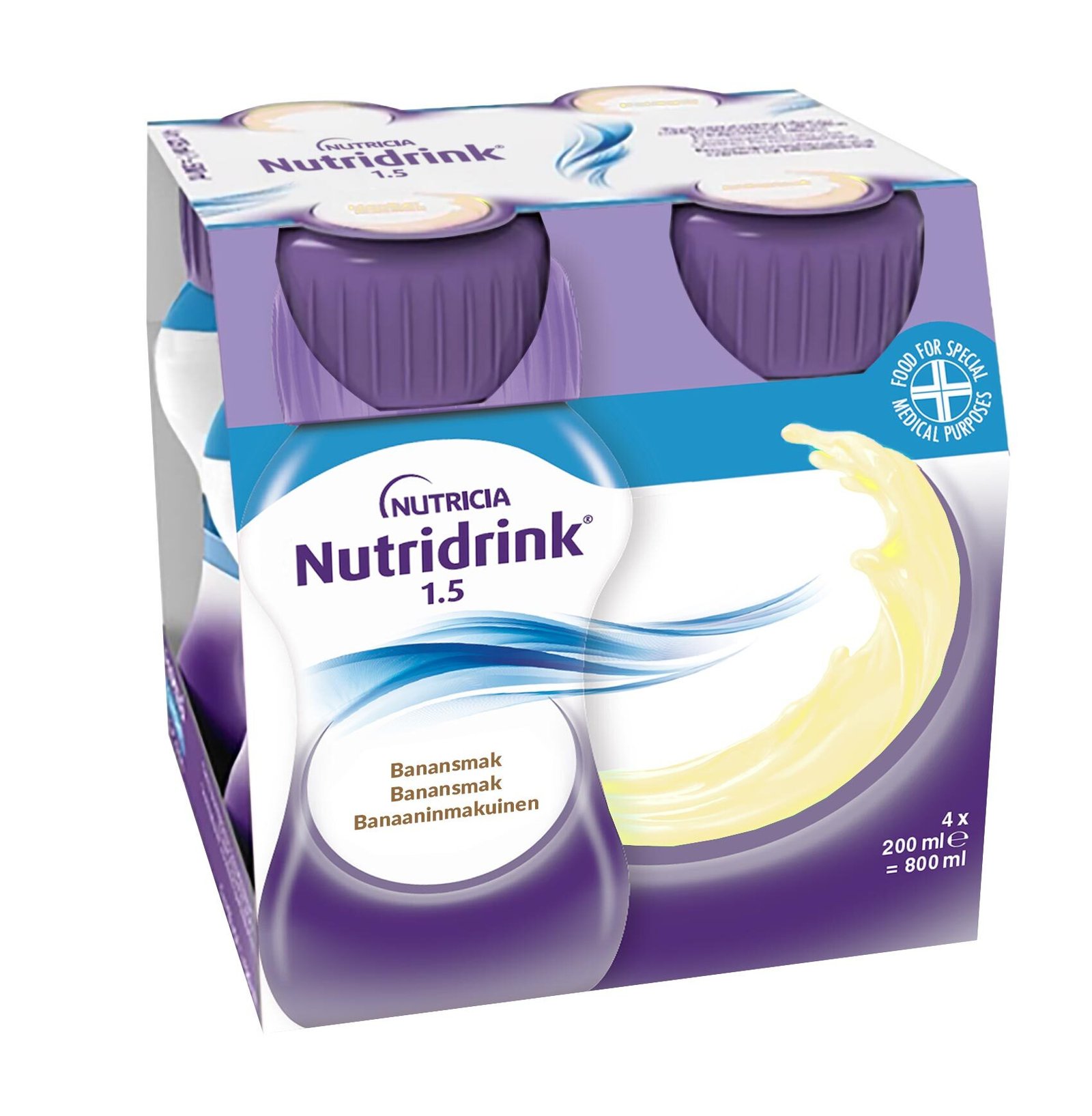 Nutridrink Banansmak, 4 x 200 ml