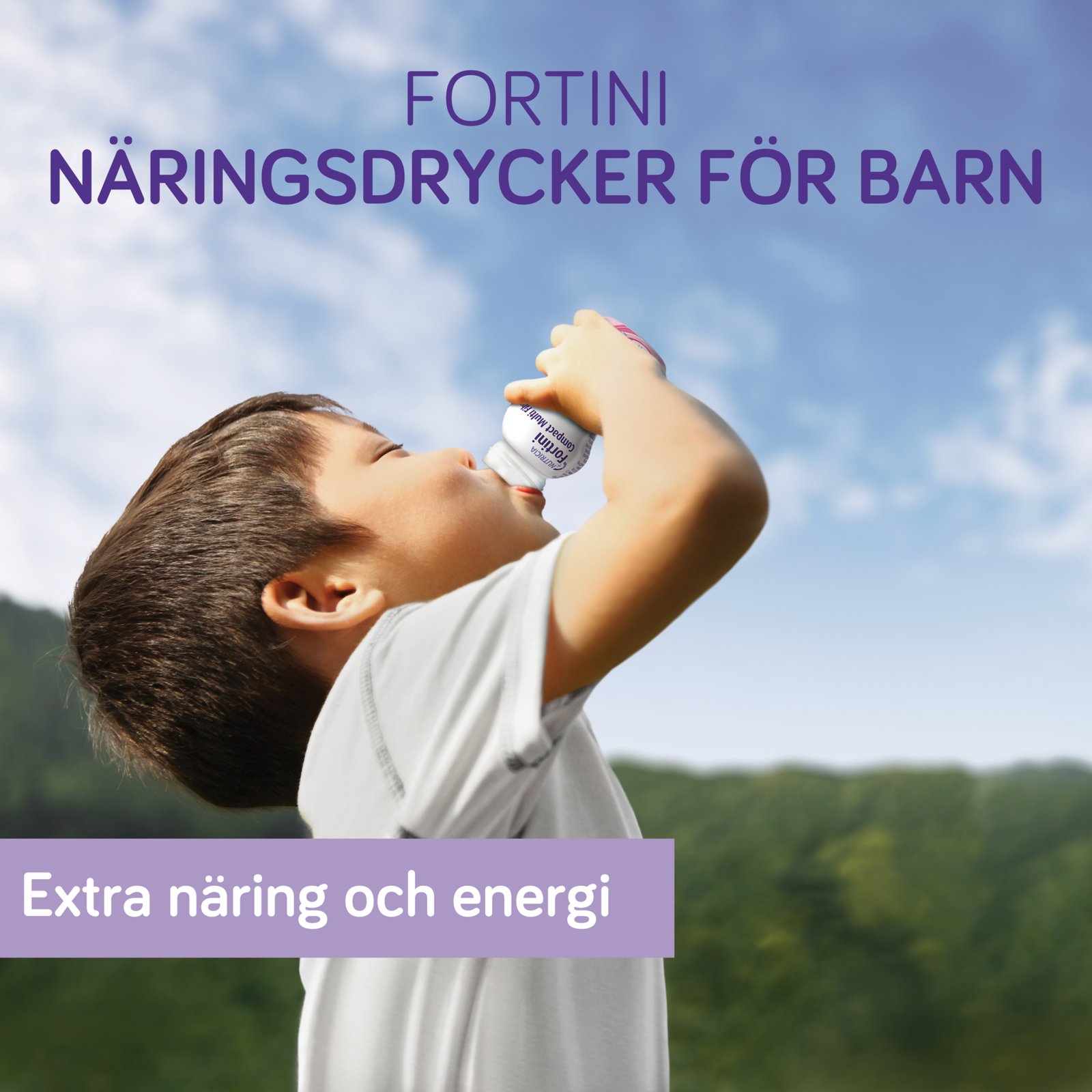 Nutricia Fortini Smoothie Sommarfrukt Näringsdryck för barn 200 ml
