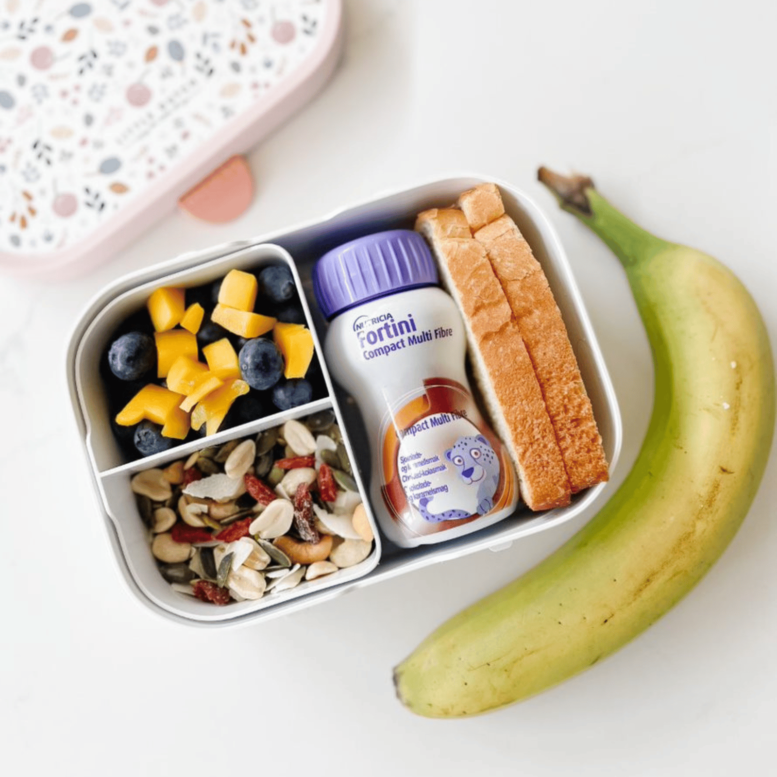 Nutricia Fortini Compact Multi Fibre Jordgubb Näringsdryck för barn  4 x 125 ml
