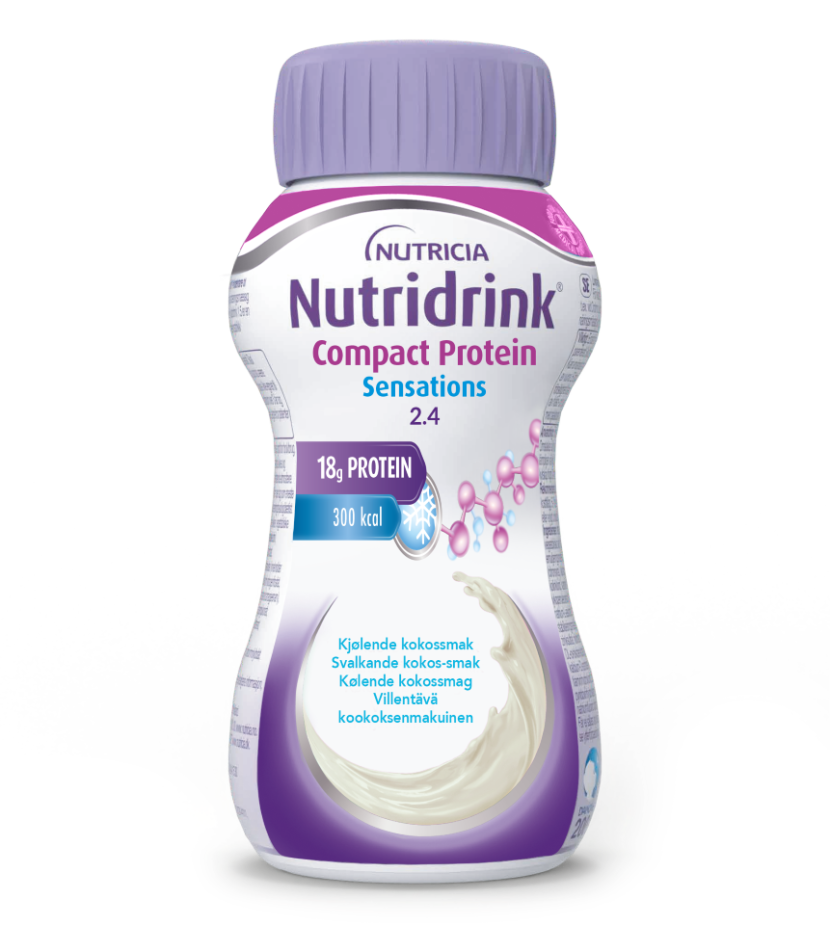 Nutridrink Compact Protein Sensations Svalkande Kokossmak 4 x 200 ml