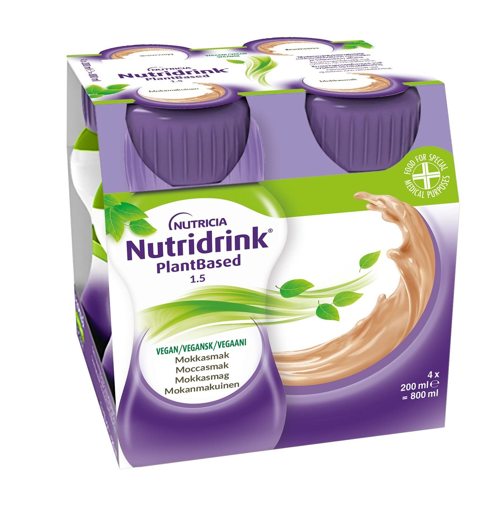 Nutridrink Plantbased 1.5 Moccasmak 4 x 200 ml