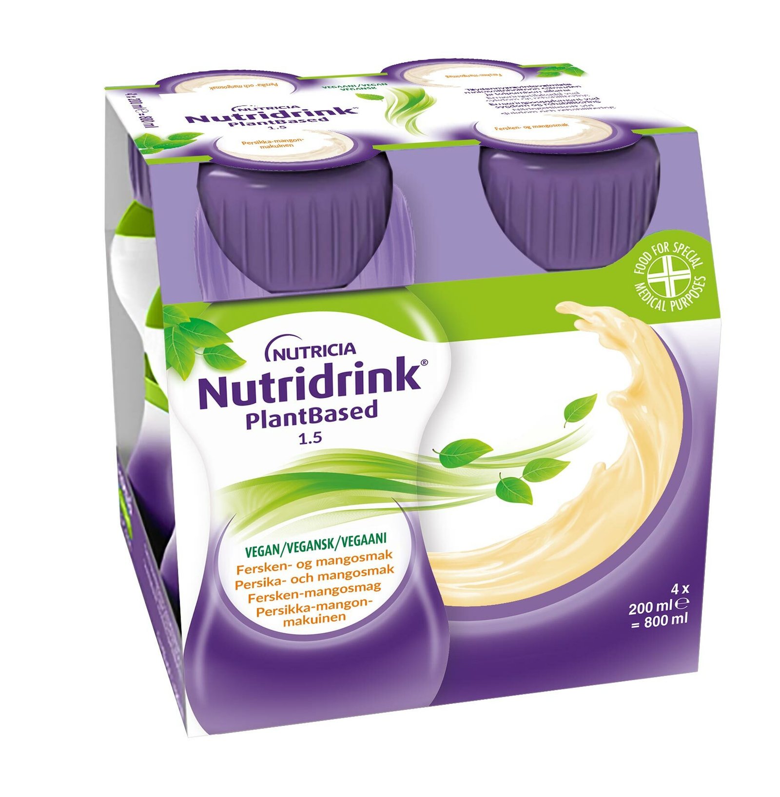 Nutridrink Plantbased 1.5 Mangosmak 4 x 200 ml