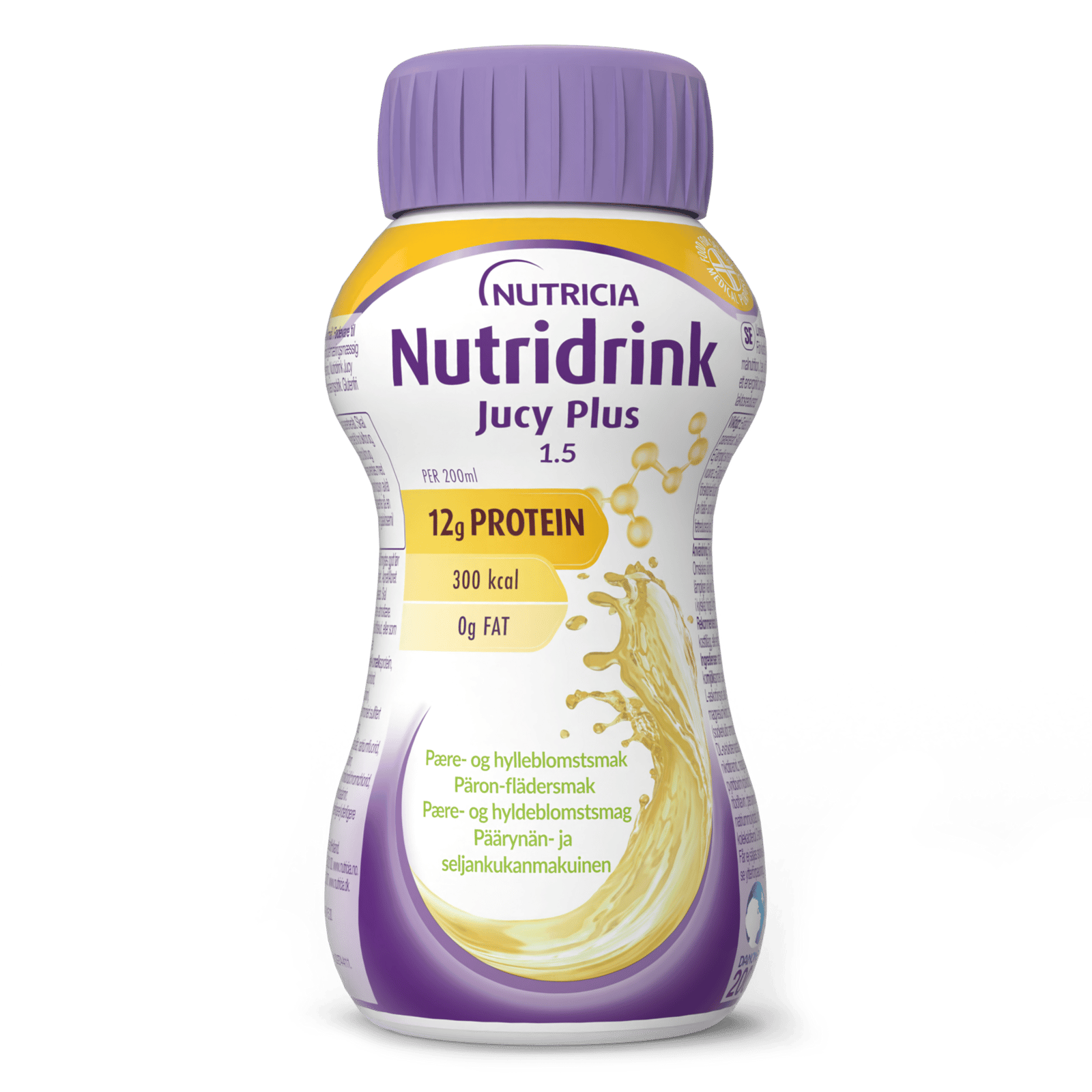 Nutridrink Jucy Plus Päron-Fläder 4x200 ml