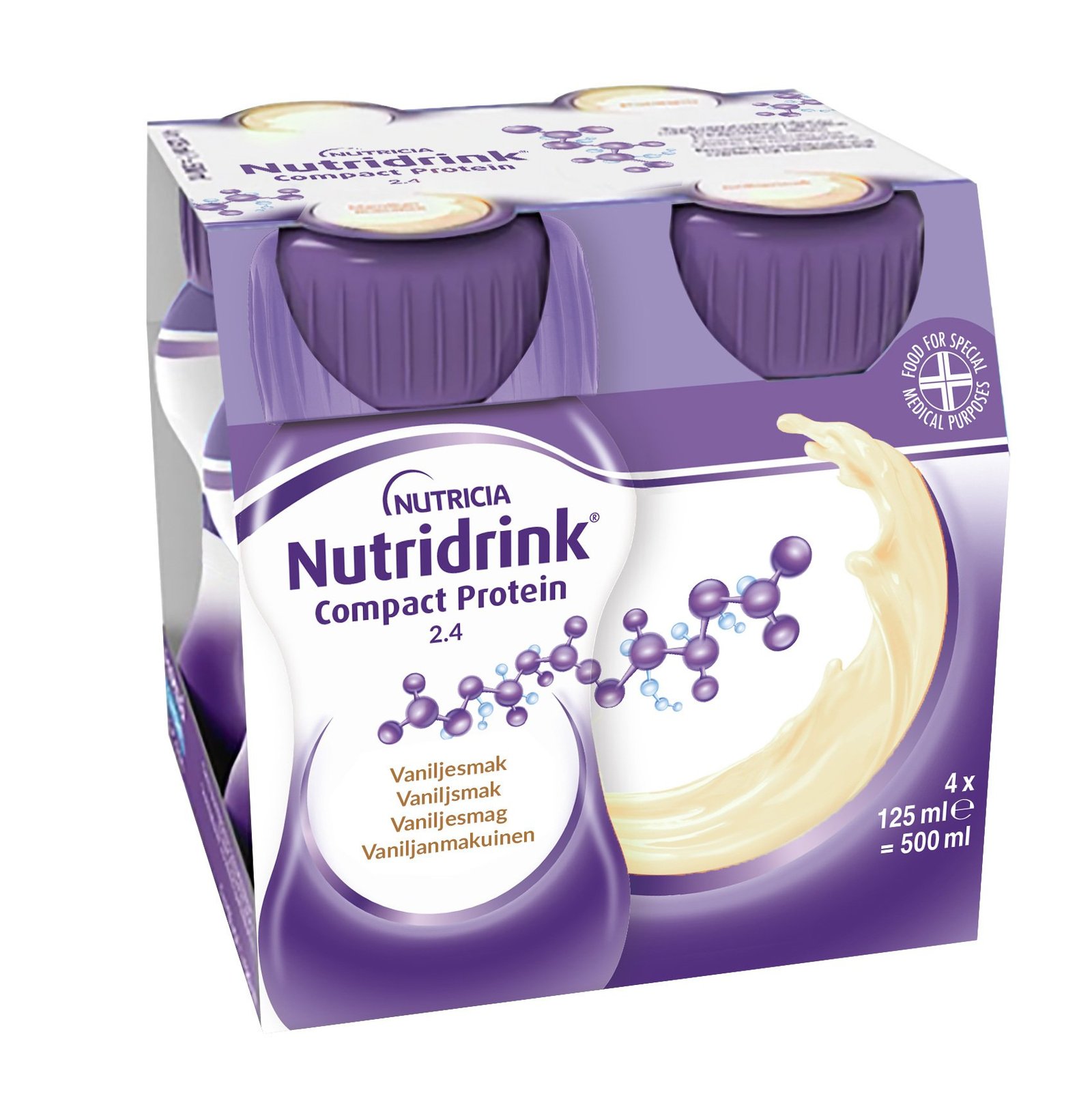Nutridrink Compact Protein Vaniljsmak 4 x 125 ml