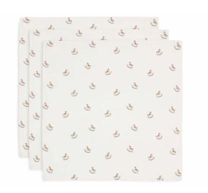 Jollein Muslinfilt 70x70cm Nostalgic Ride 3-pack