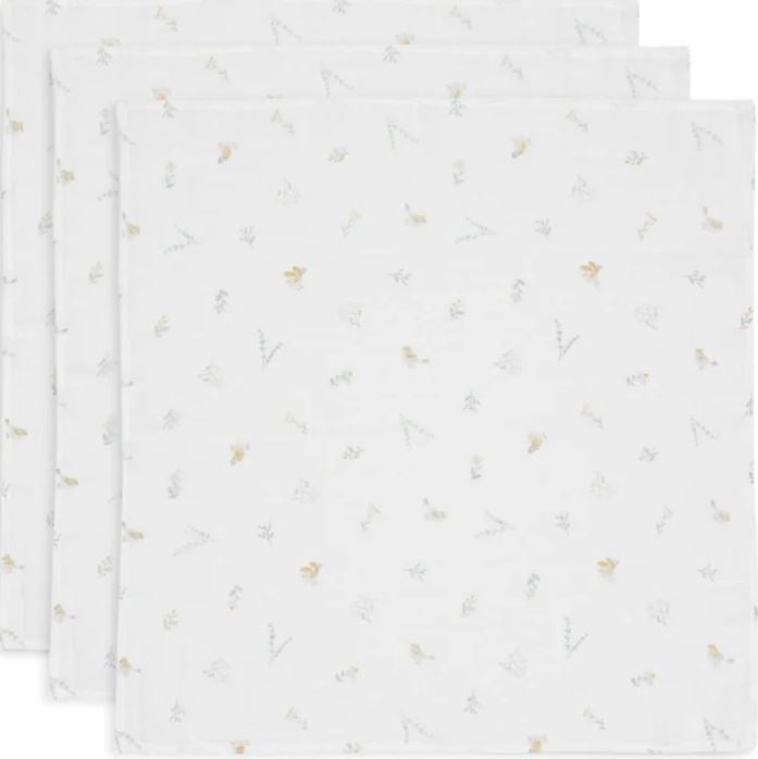 Jollein Muslinfilt 70x70cm Lovely Birds 3-pack
