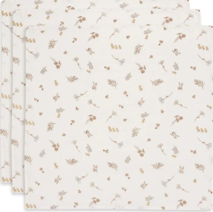 Jollein Muslinfilt 70x70cm Riverside 3-pack