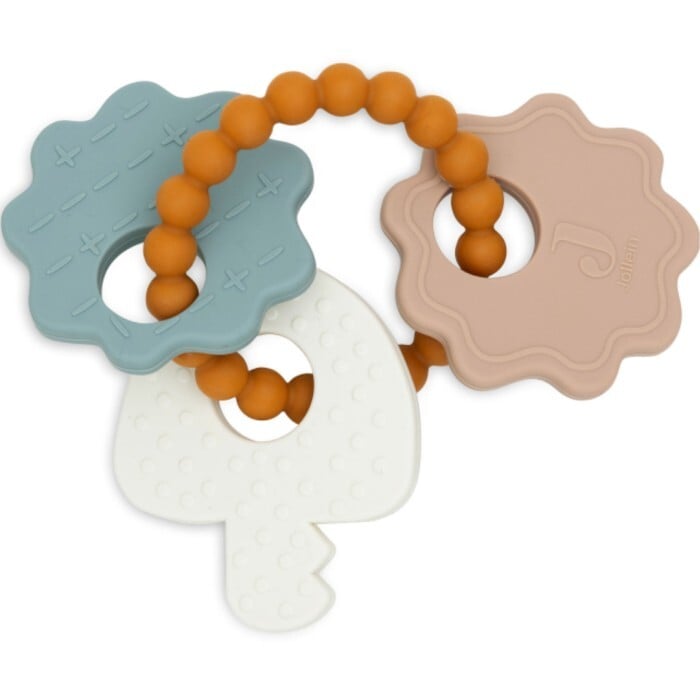 Jollein Silikon Bitleksak Nyckelring Lovely Birds